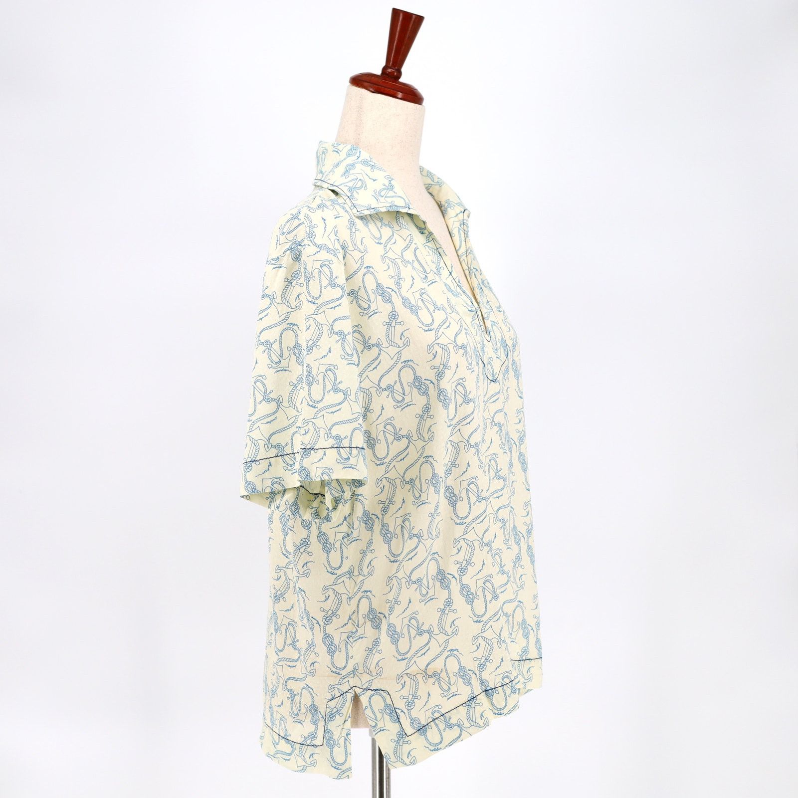 Sandro Sandro Paris Women Ecru Viscose Blouse Size 1 / Small Size S / US 4 / IT 40 - 4 Thumbnail