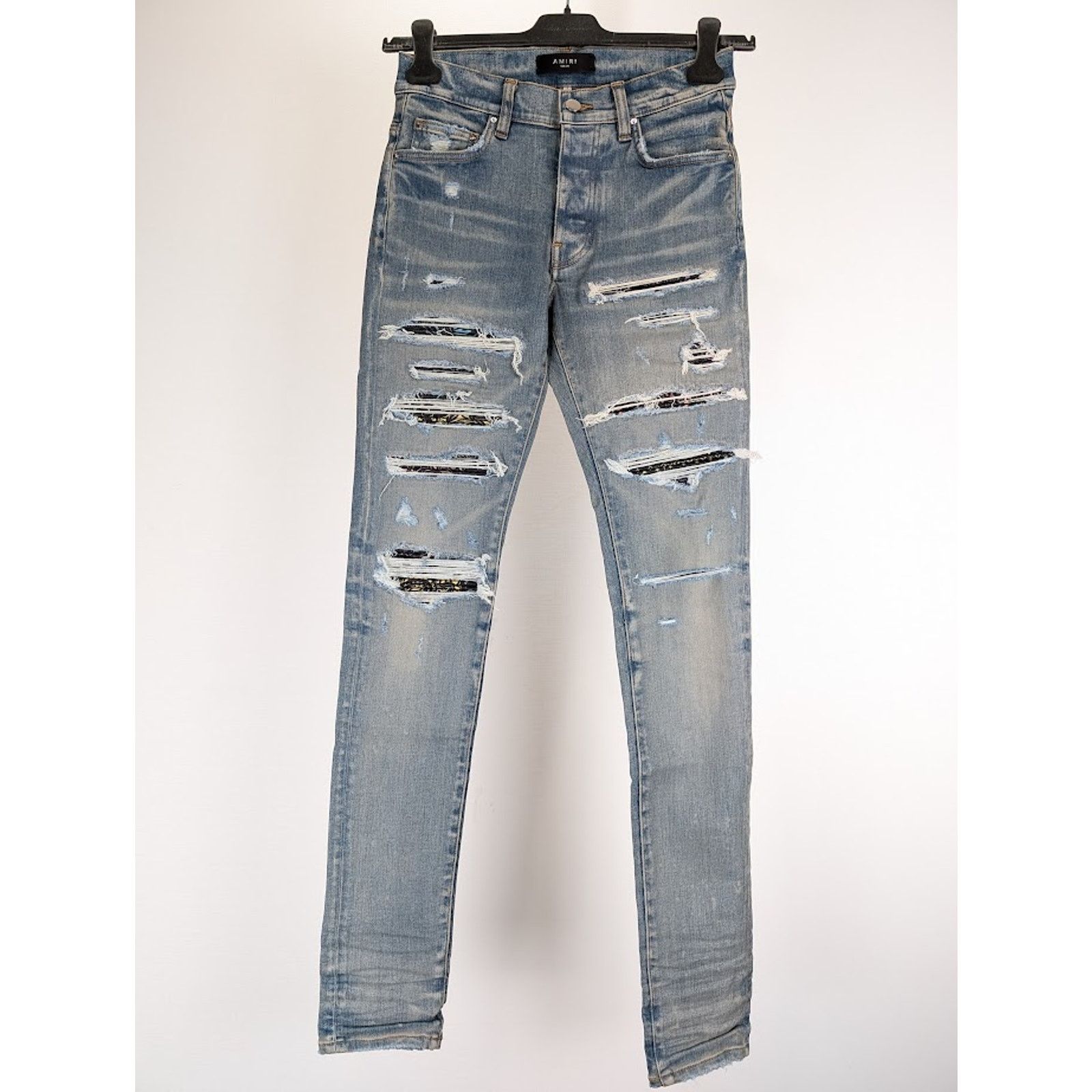 Amiri o1rshd1 Rainbow Paisley Thrasher Jeans in Clay Indigo Size US 34 / EU 50 - 2 Thumbnail