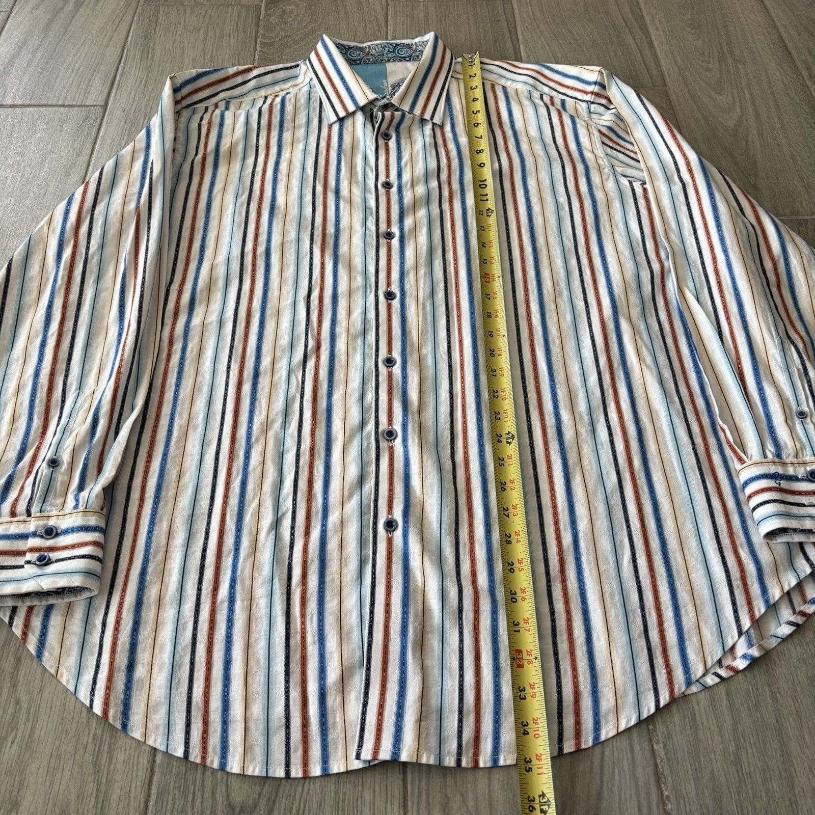 Robert Graham Robert Graham Shirt Blue Paisley Classic Button Up Mens XXL Size US XXL / EU 58 / 5 - 11 Thumbnail