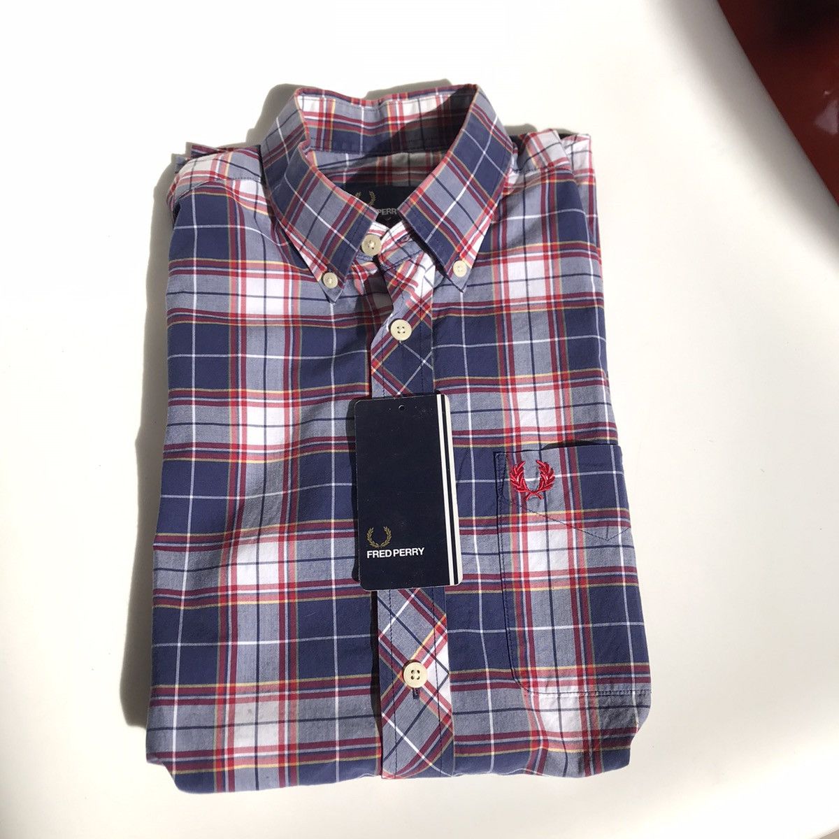 Fred Perry × Vintage Fred Perry Plaid Tartan Checkered Shirt Button down trimfit Size US XS / EU 42 / 0 - 17 Thumbnail