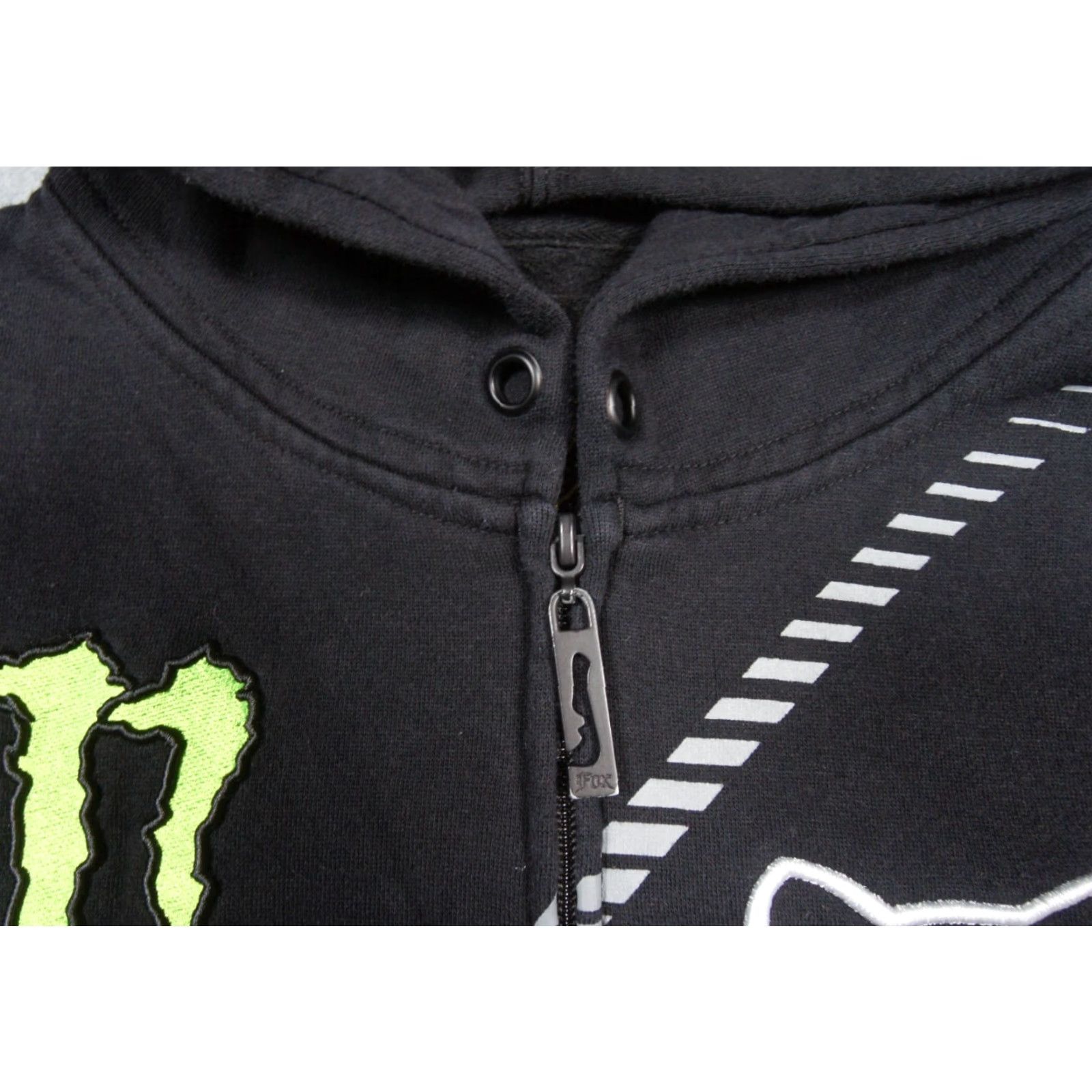 Vintage Fox Sweatshirt Mens Large Black Hoodie Zip Up Monster Motocross Ricky Carmichael Size US L / EU 52-54 / 3 - 5 Thumbnail