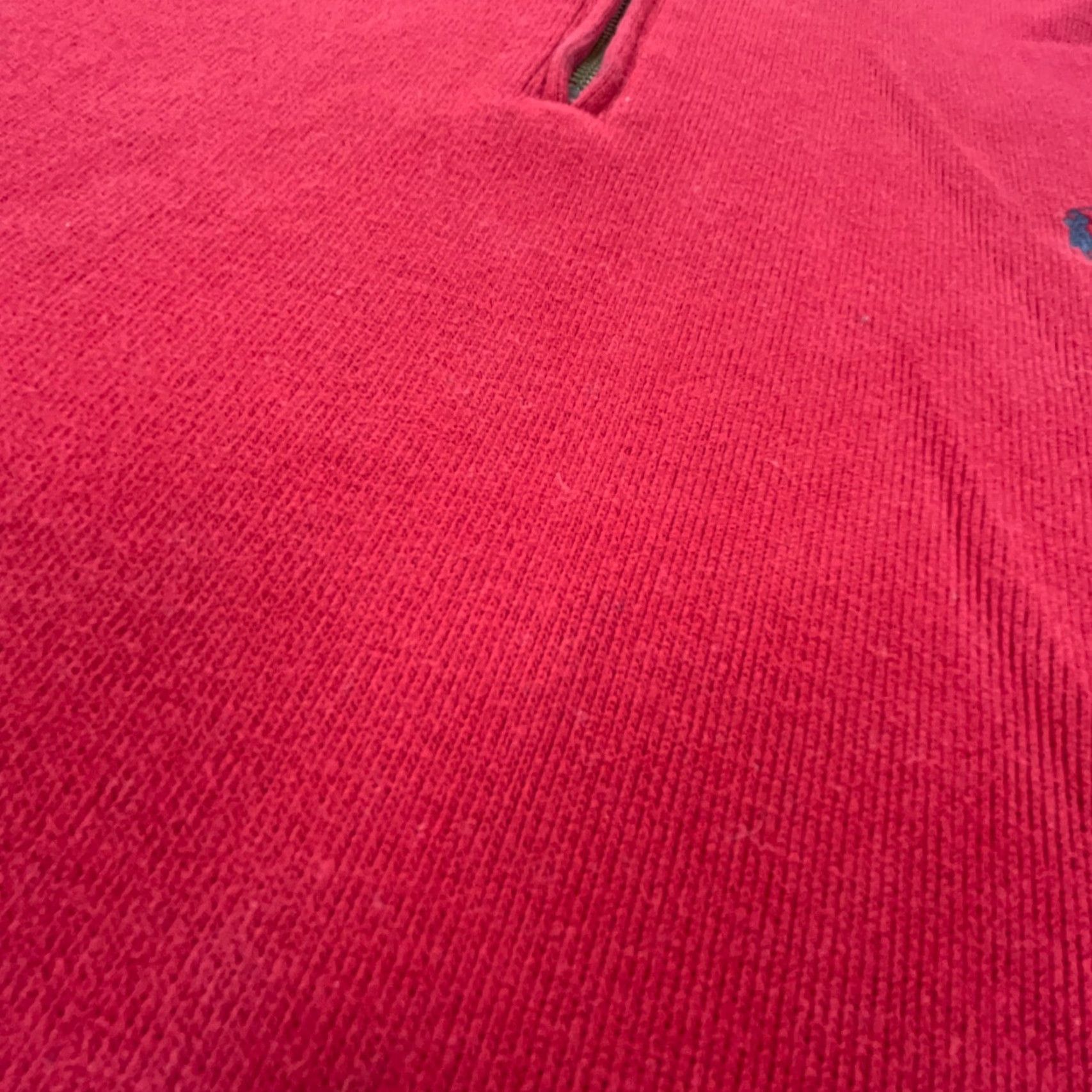 Polo Ralph Lauren VINTAGE Polo Ralph Lauren Sweater Men XXL Red Blue Pullover Quarter Zip Sweatshirt A69 Size US XXL / EU 58 / 5 - 4 Thumbnail