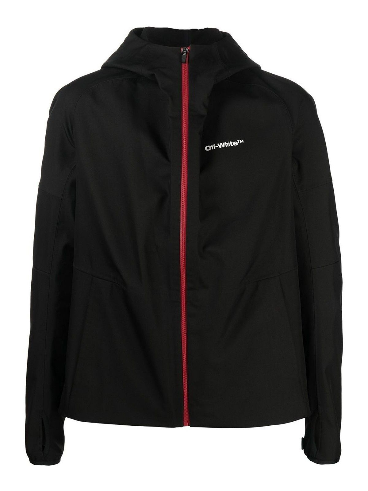 Off-White o1gr1nt0125 Ski Logo Tech Pile Hoodie in Black Size US M / EU 48-50 / 2 - 1 Thumbnail