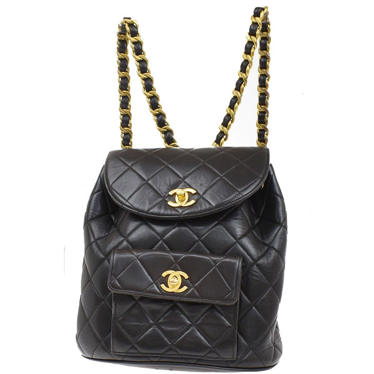 Chanel Chanel Vintage CC Pocket Backpack Quilted Lambskin Size ONE SIZE - 1 Thumbnail