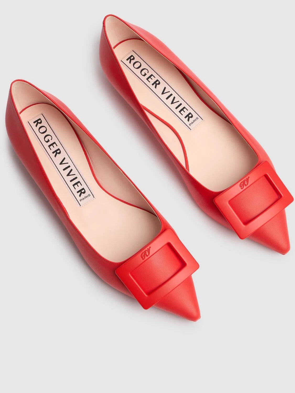 Roger Vivier o1s22i1n0824 Gommettine Ballet Flats in Red Size US 8 / IT 38 - 2 Thumbnail