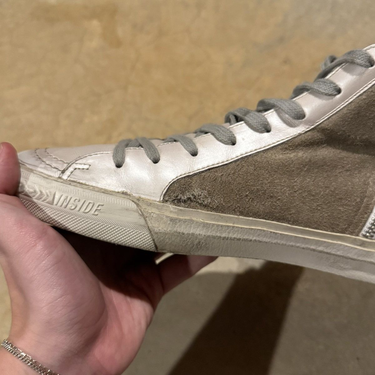 Golden Goose Golden Goose Slide Distressed Suede Sneakers US 8 Size US 8 / EU 41 - 15 Thumbnail