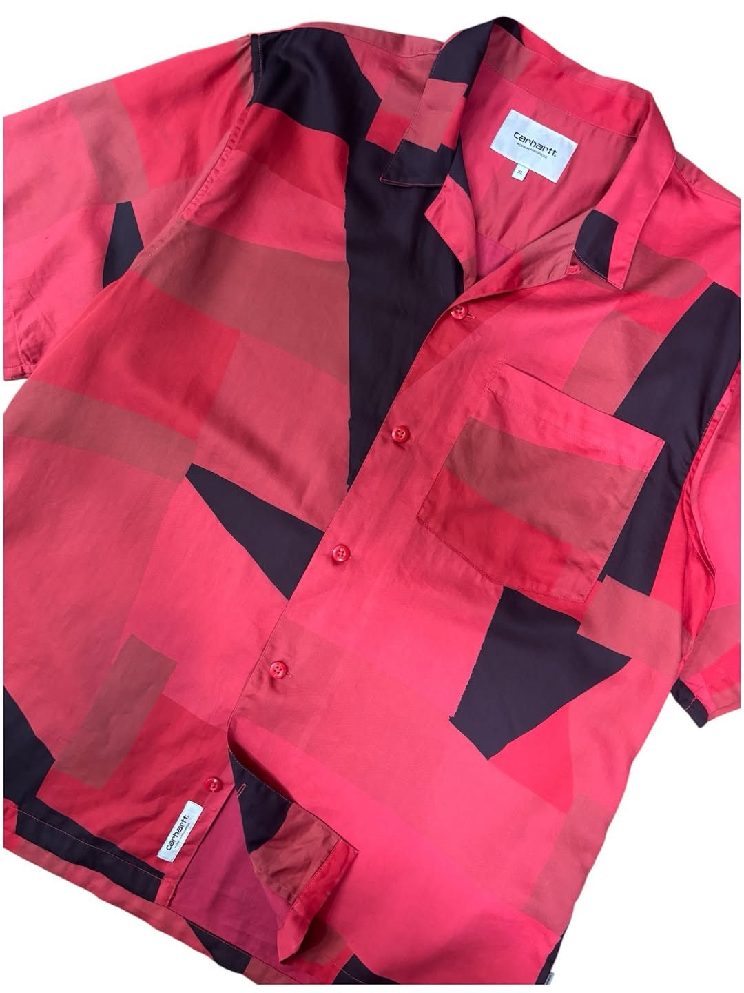 Carhartt Carhartt WIP S/S Geo Shirt – Geo Print / Red Size US L / EU 52-54 / 3 - 3 Thumbnail