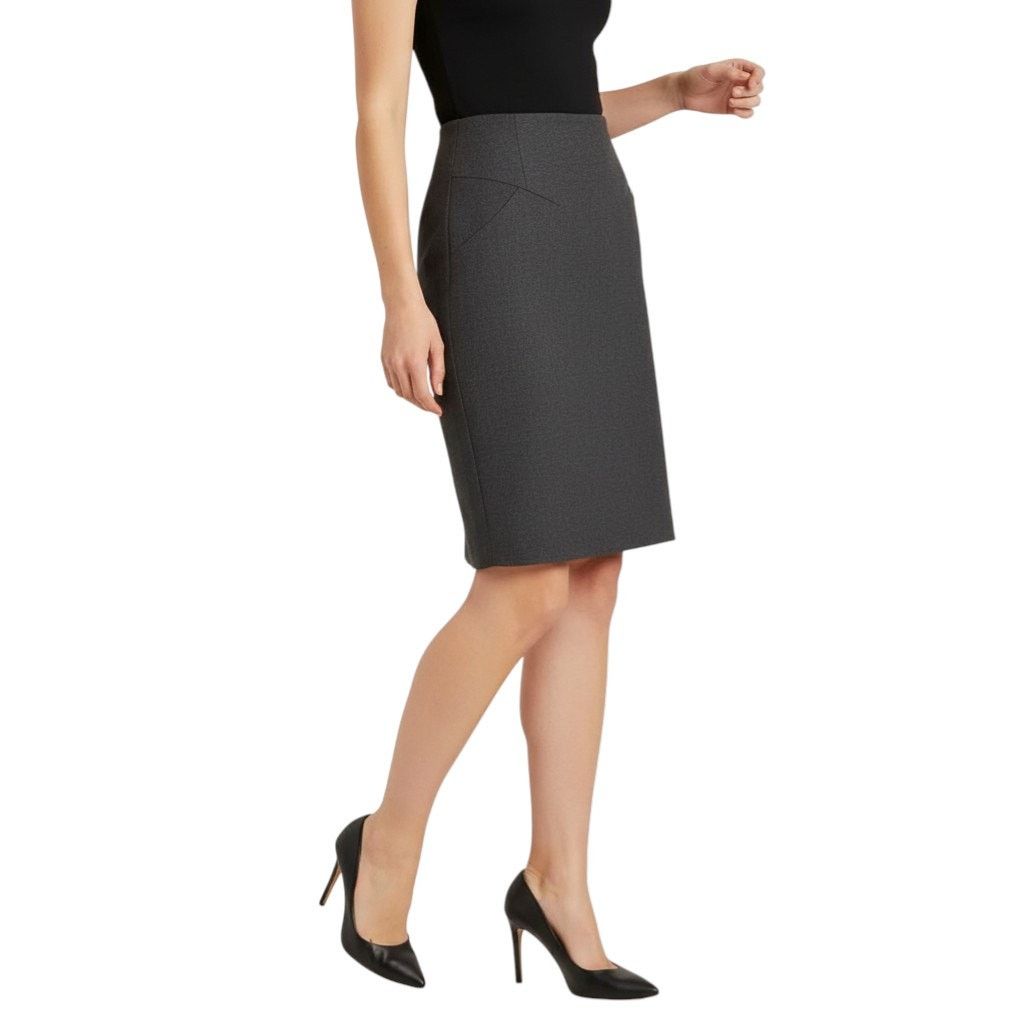 Chanel Chanel Vintage Gray Knee-Length Skirt, Small Size 28" / US 6 / IT 42 - 3 Thumbnail