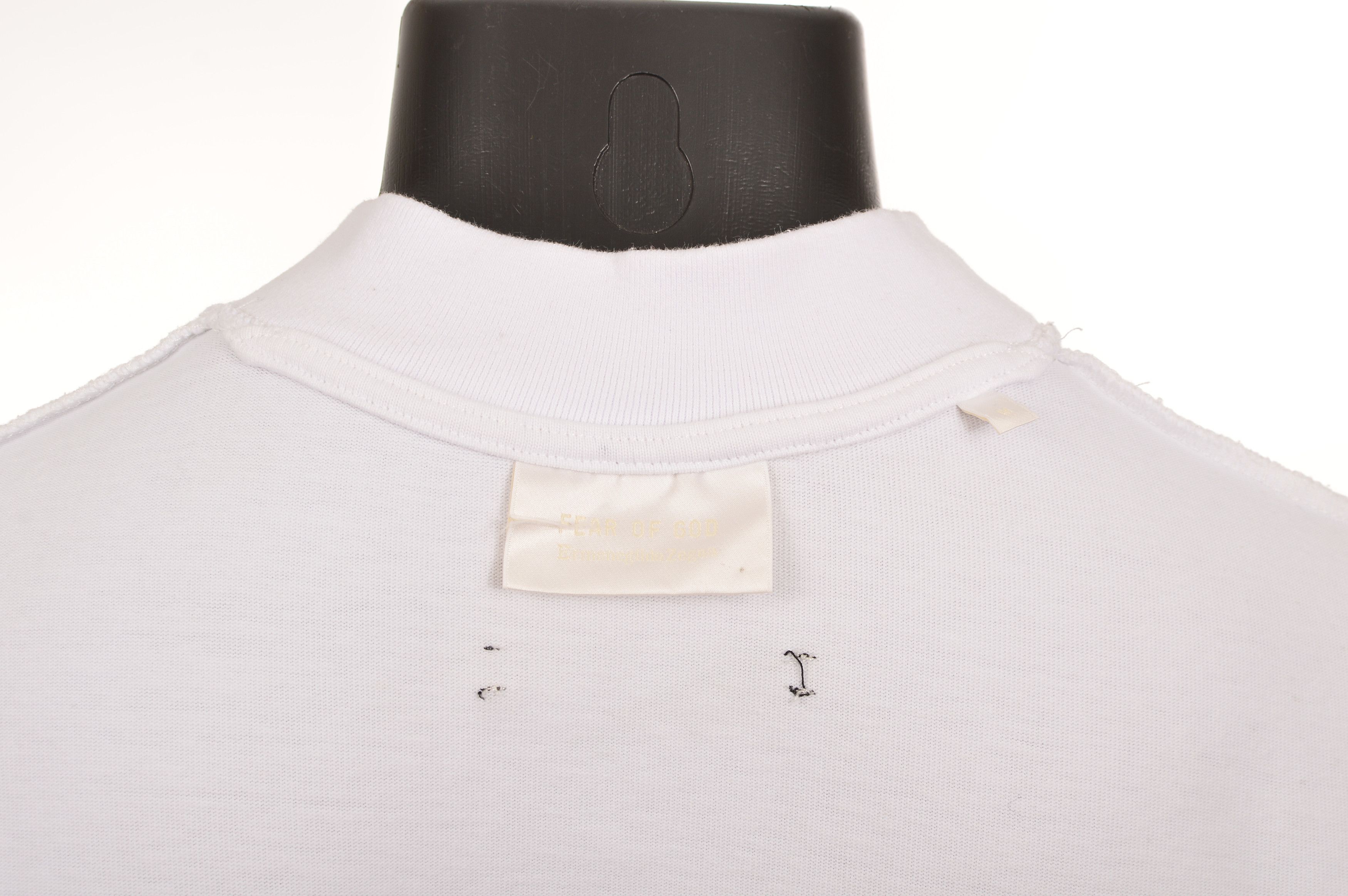 Ermenegildo Zegna × Fear of God DDP Fear of god x Zegna White Big Spellout Logo SS T-Shirt Size US M / EU 48-50 / 2 - 6 Thumbnail
