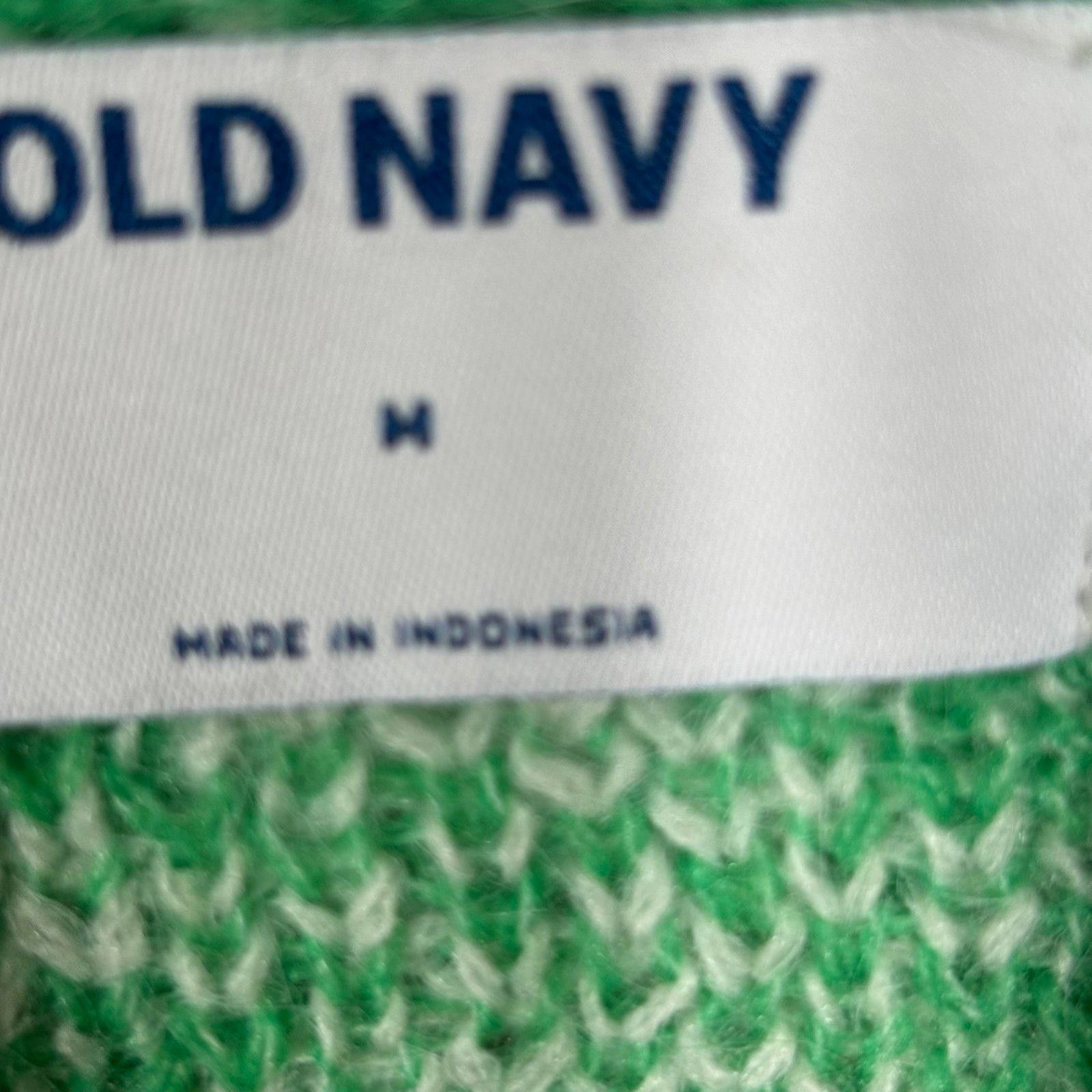 Old Navy Old Navy Medium Green Snowflake Pattern Sweater Size M / US 6-8 / IT 42-44 - 5 Thumbnail