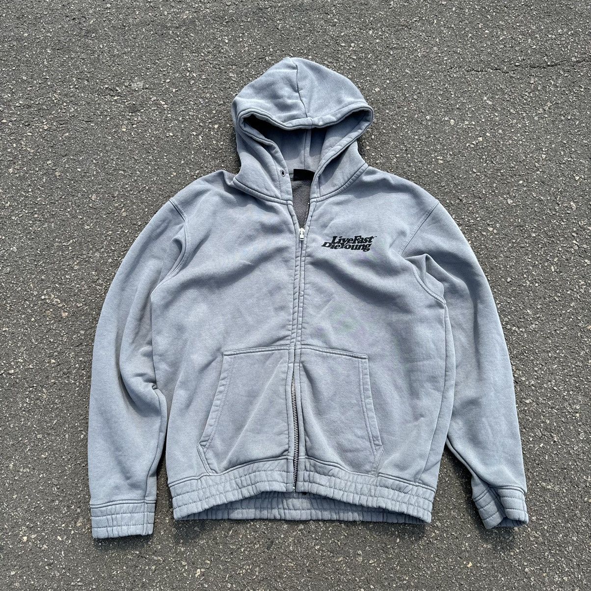Japanese Brand × Vintage vintage lfdy zip hoodie live fast die young boxy fit Size US M / EU 48-50 / 2 - 1 Thumbnail