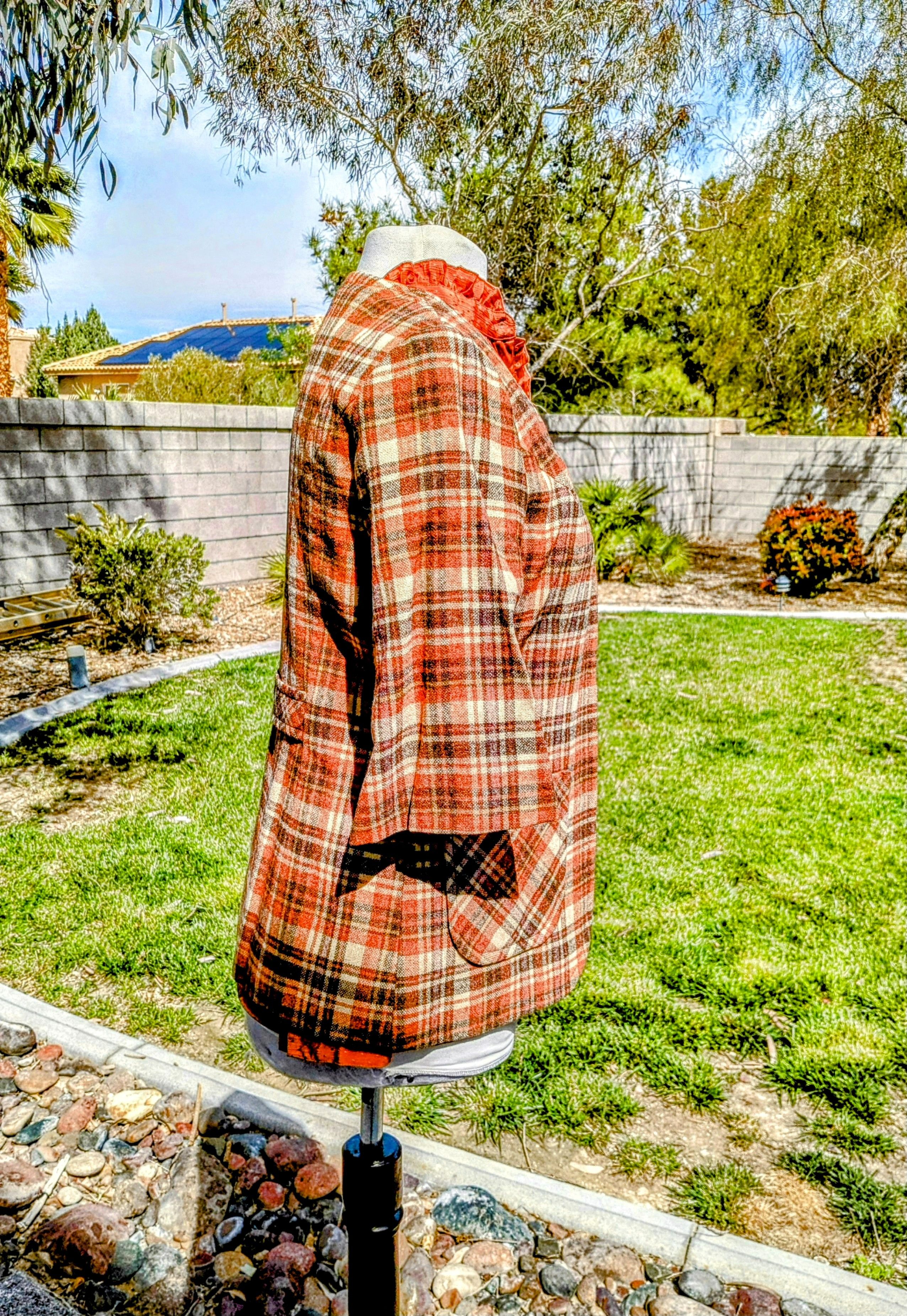 Vintage Vintage Petite Plaid Petite Pullover Coat Lined Jacket Size M / US 6-8 / IT 42-44 - 4 Thumbnail