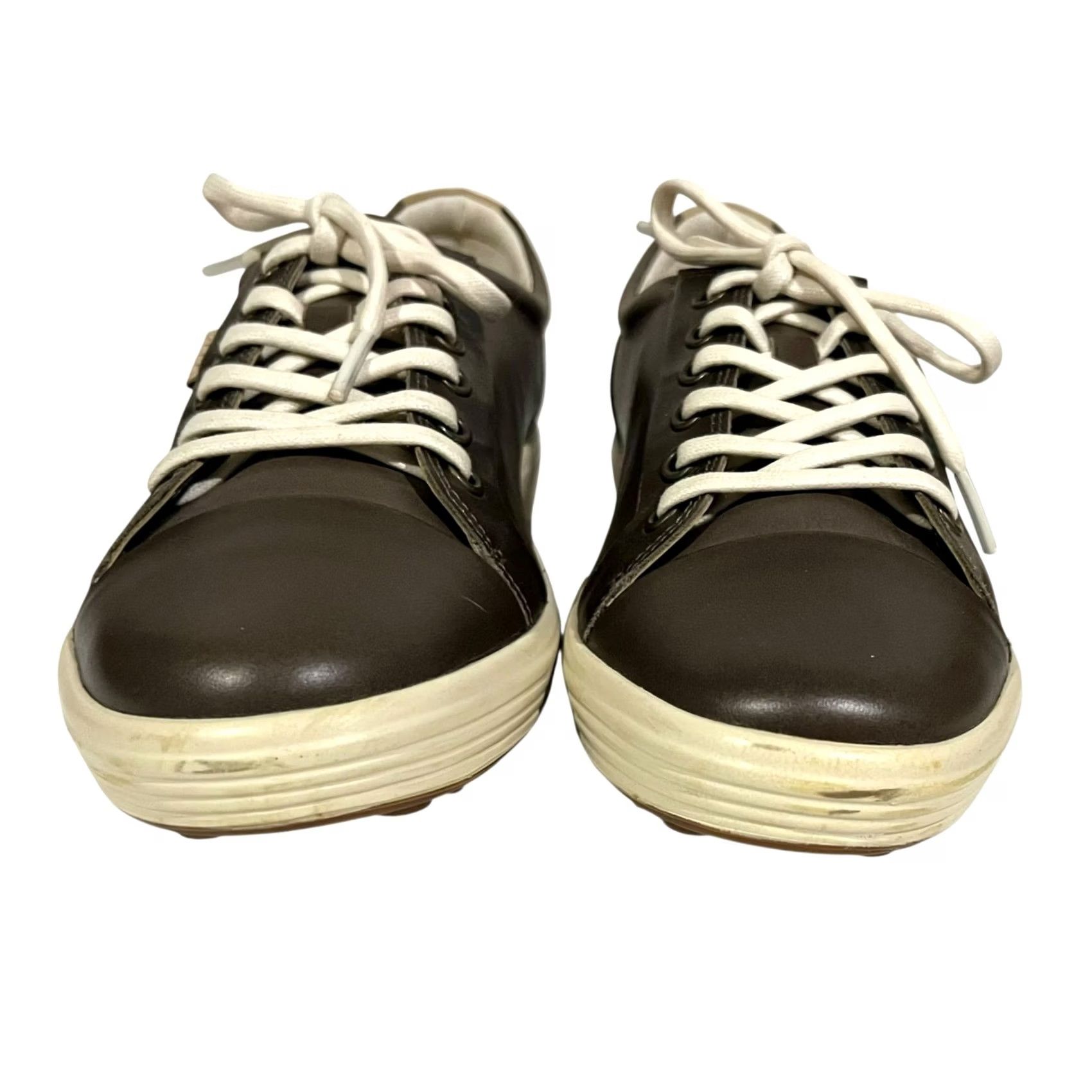 Ecco ECCO Shoes Womens Size 9 Soft 7 Casual Sneakers Taupe Leather Lace Up Low Top Mens? Womens Size M / US 6-8 / IT 42-44 - 6 Thumbnail