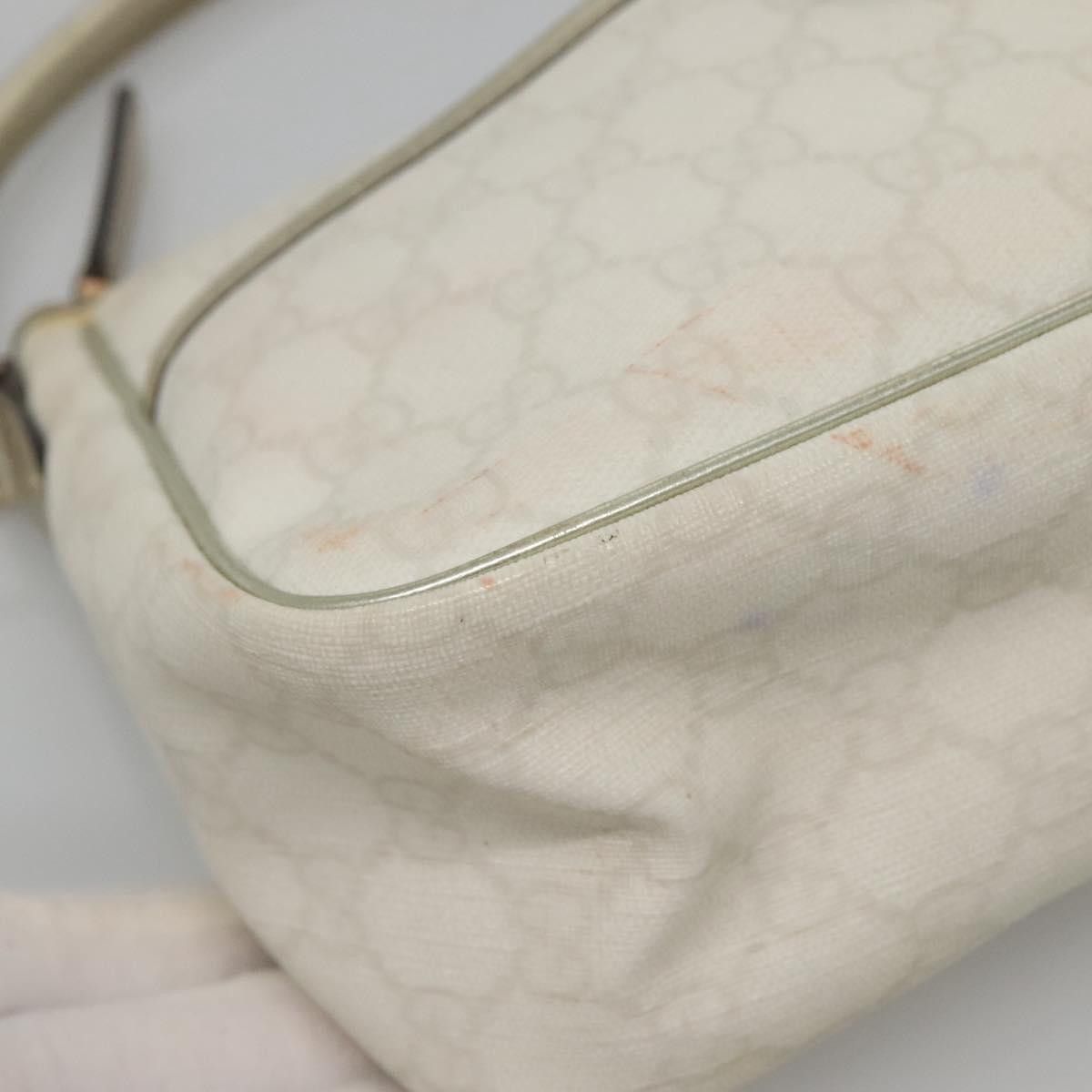 Gucci GUCCI GG Supreme Shoulder Bag Pvc White Gold Size ONE SIZE - 11 Thumbnail