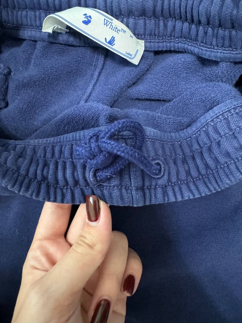 Off-White Off-White Rubber Arrow Sweat Pants Navy Size US 32 / EU 48 - 8 Thumbnail