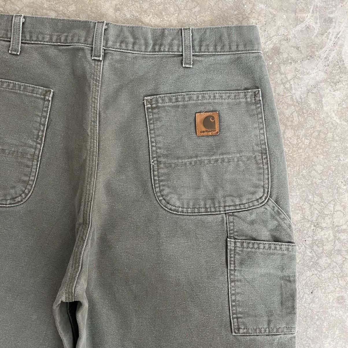Carhartt VTG Carhartt Moss Green Carpenter Work Pants Size US 35 - 20 Thumbnail