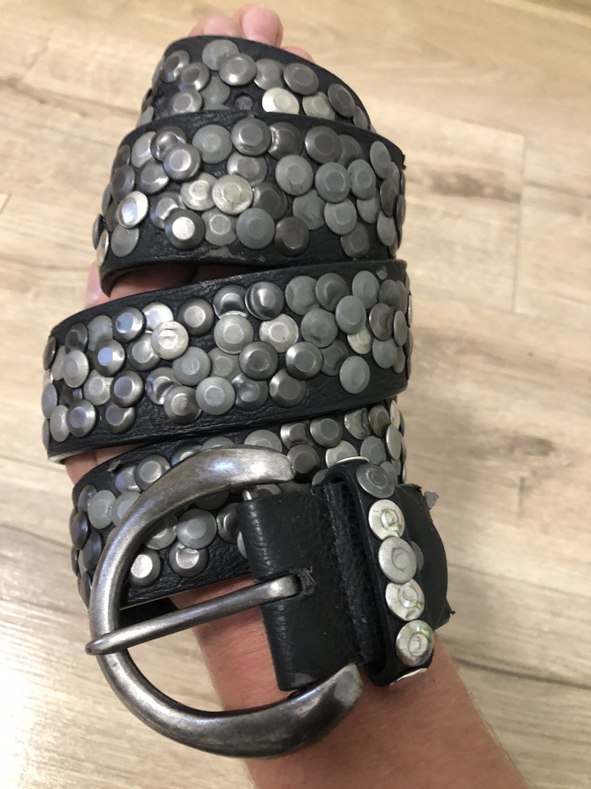 Other Vintage Belts Y2K Rhinestones Punk leather belt Japanese Size ONE SIZE - 1 Thumbnail