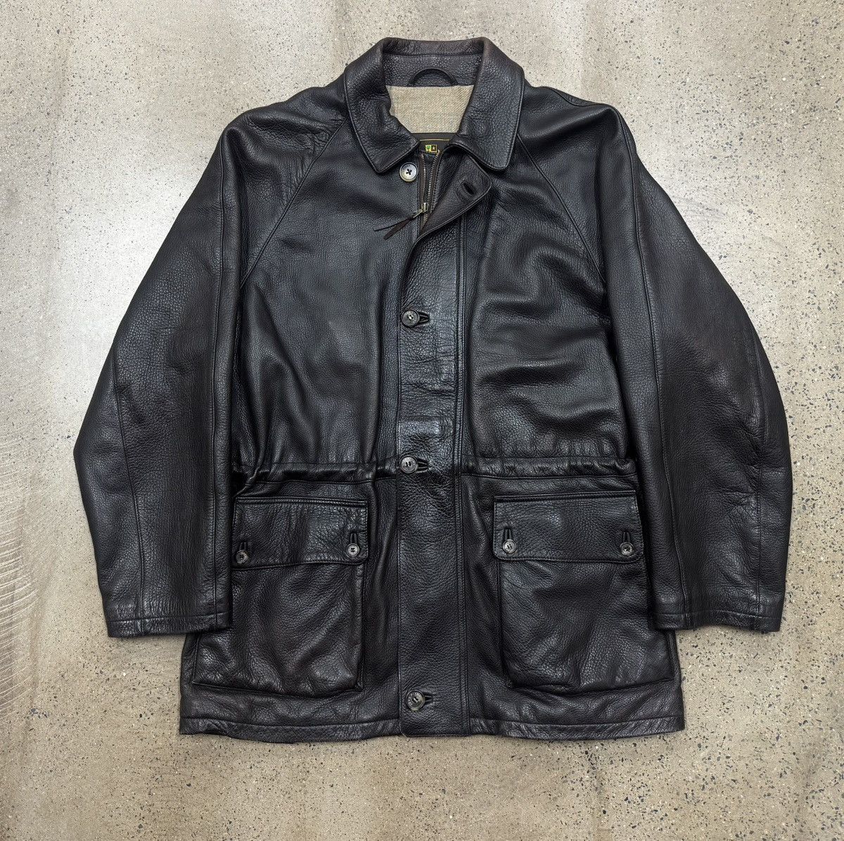 Loro Piana Loro Piana Horesy Leather Coat（Deerskin/cashmere） Size US L / EU 52-54 / 3 - 1 Thumbnail