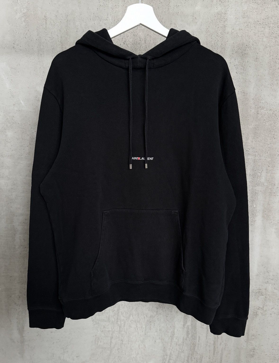 Saint Laurent Paris Saint Laurent Black Rive Gauche Hoodie FW21 Size US L / EU 52-54 / 3 - 1 Thumbnail