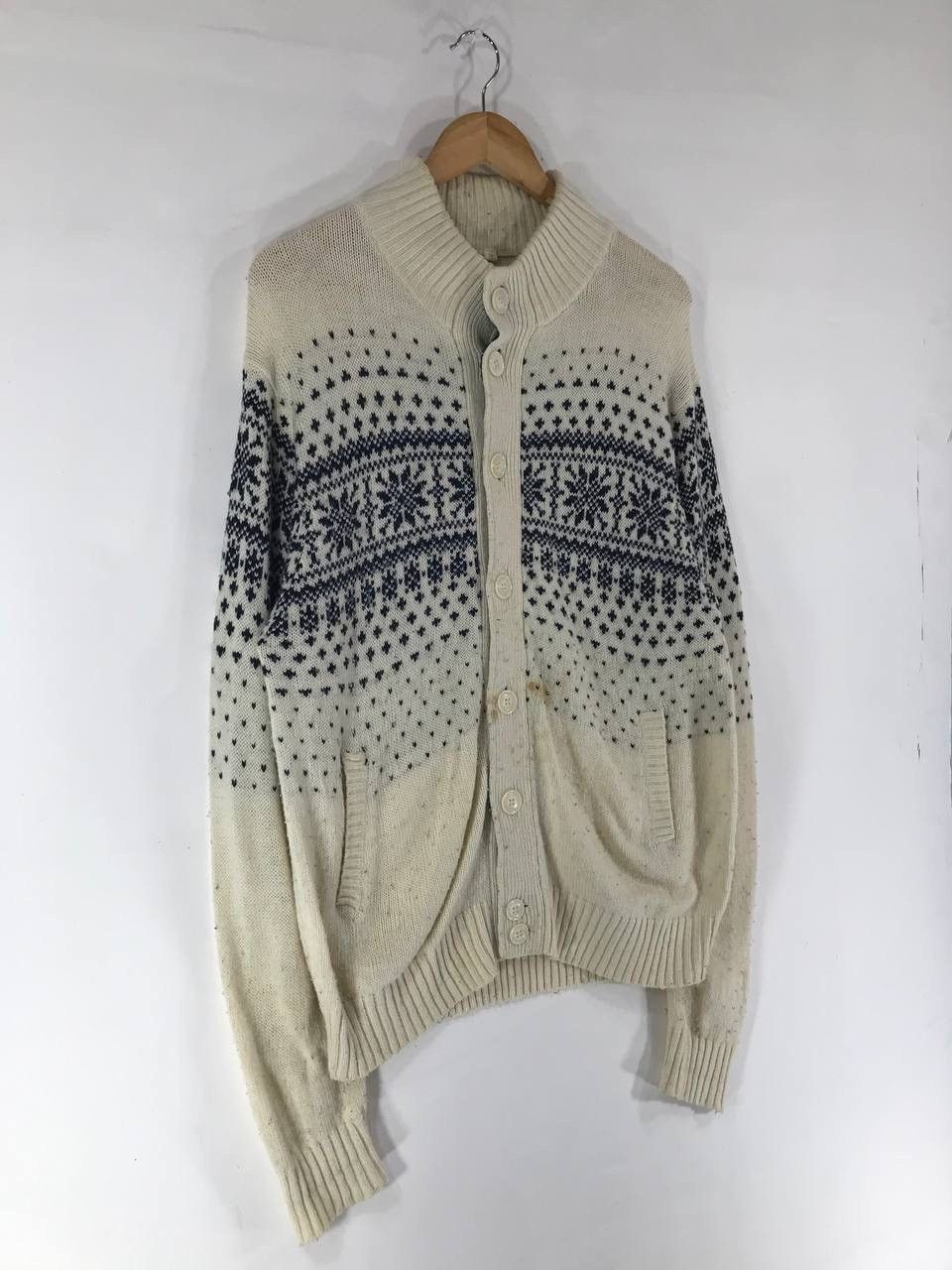 Japanese Brand × Vintage Vintage Cardigan Full Button Rare Design Size US XL / EU 56 / 4 - 7 Thumbnail