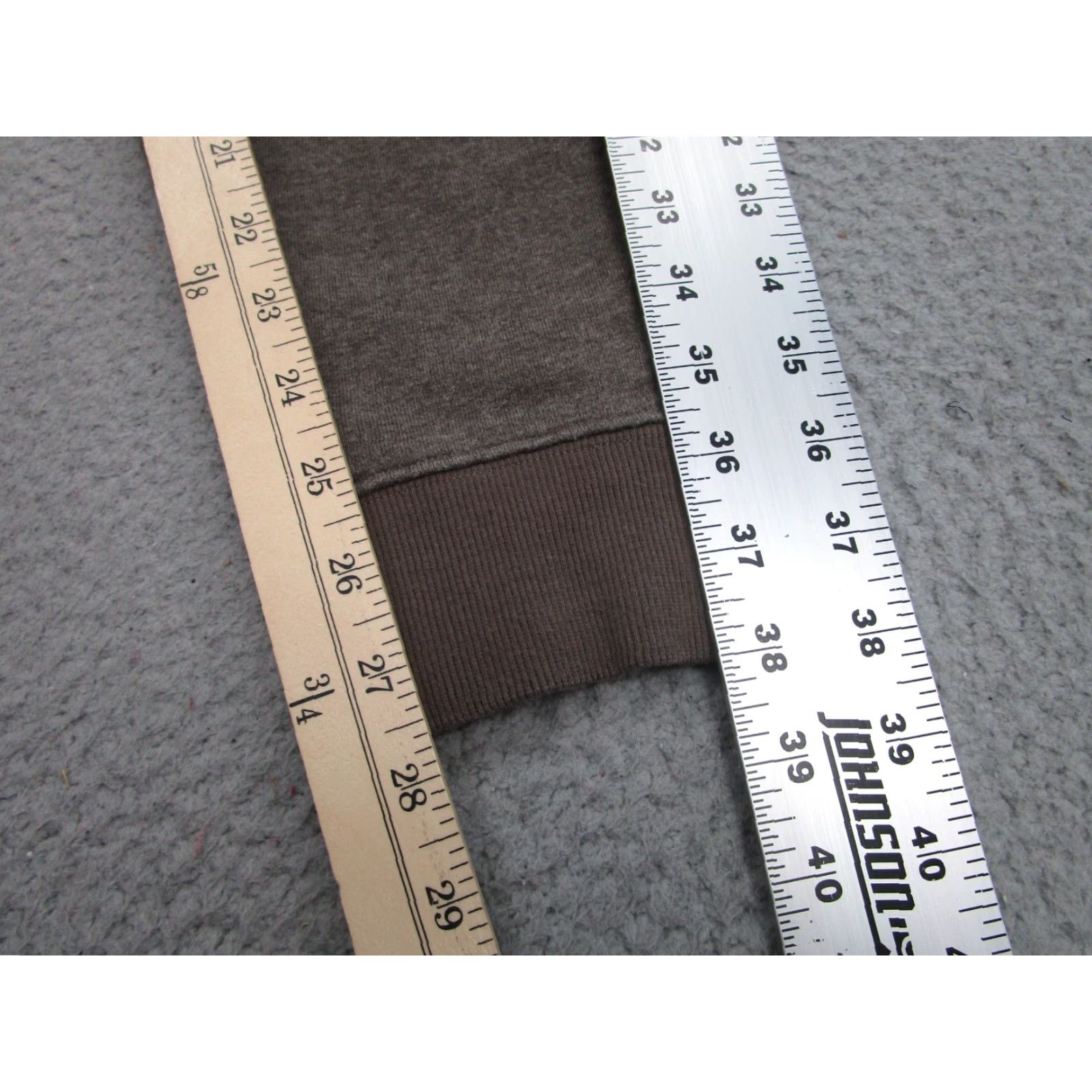 Suitsupply Suit Supply Fleece Joggers Pants Mens L Brown Athleisure Jogger Pockets Elastic Waist Tapered Regular Genders: Mens Size 42R - 4 Thumbnail