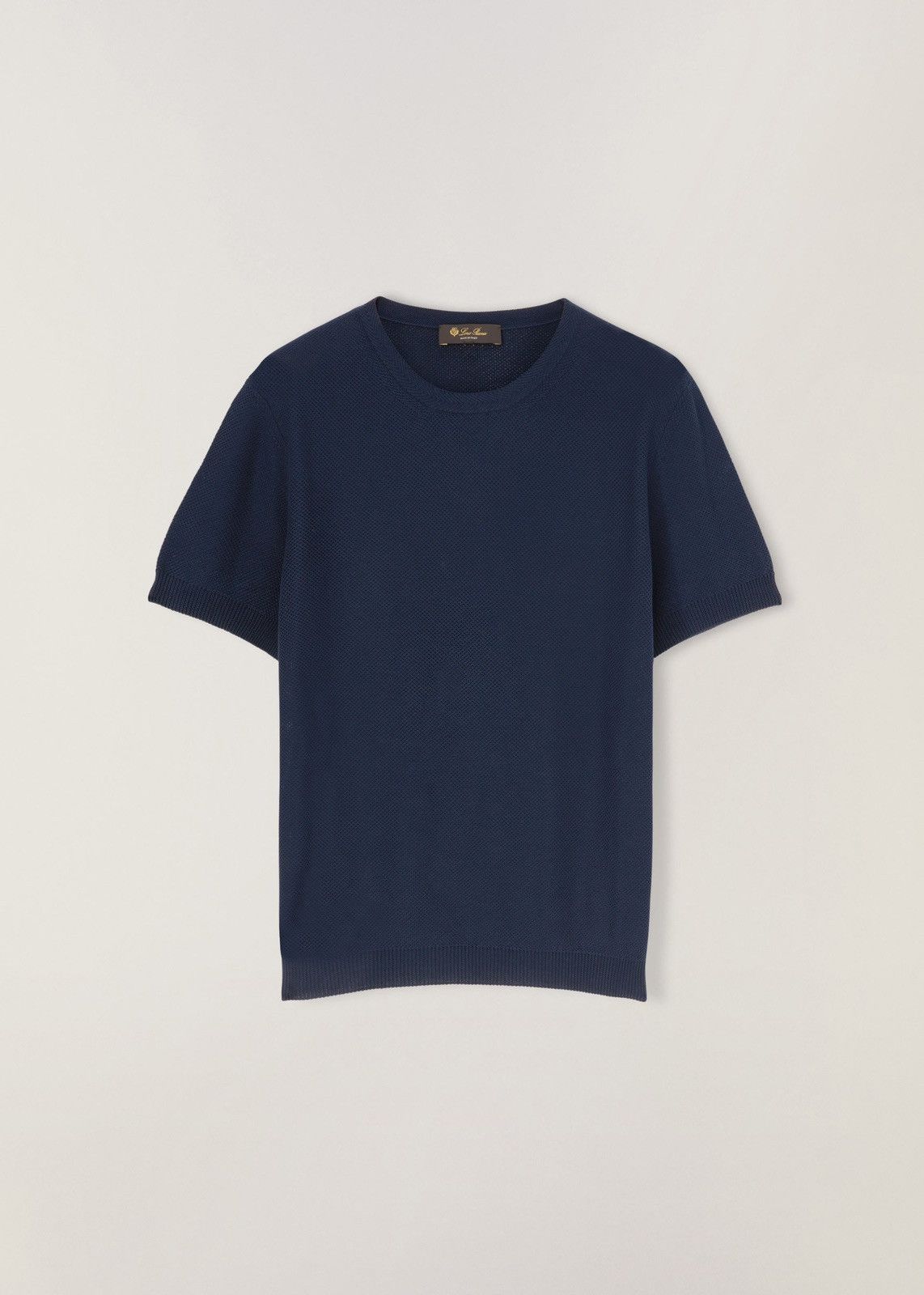 Loro Piana o1srvl11e0424 T- Shirt in Navy Blue Size S / US 4 / IT 40 - 1 Thumbnail