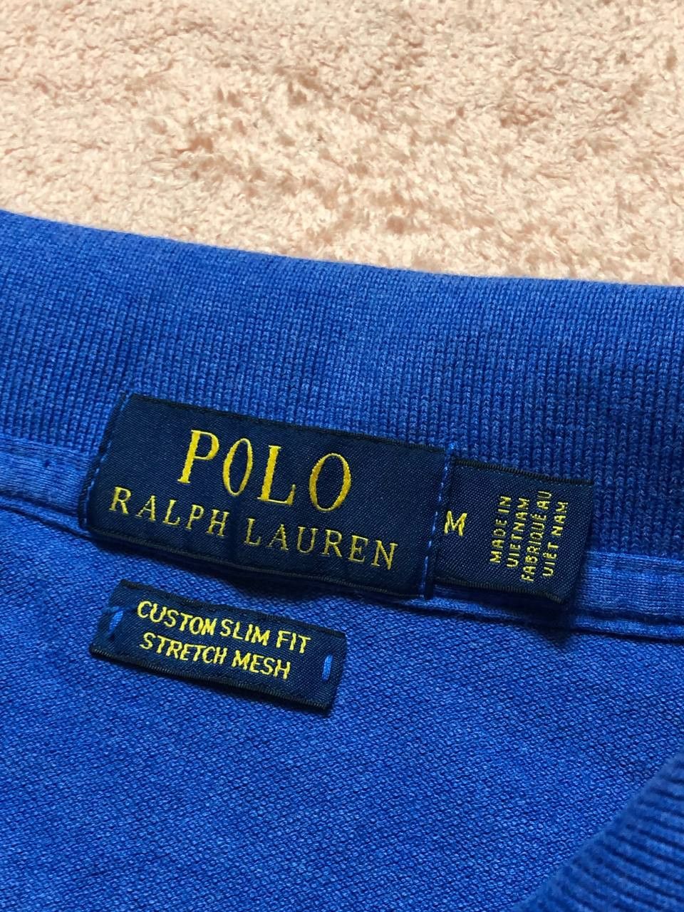 Polo Ralph Lauren Polo Ralph Lauren Custom Slim Fit Blue Polo Size M Size US M / EU 48-50 / 2 - 2 Thumbnail