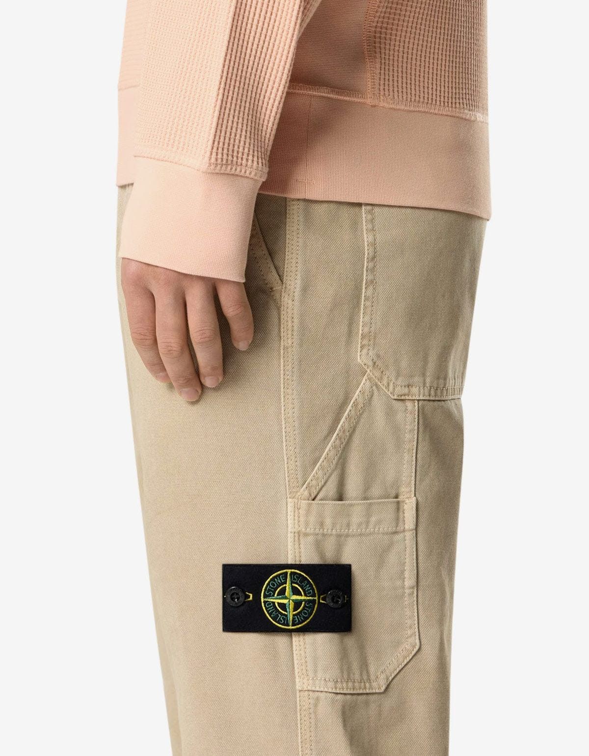 Stone Island Stone Island Beige Old Effect Trousers Size US 34 / EU 50 - 3 Thumbnail