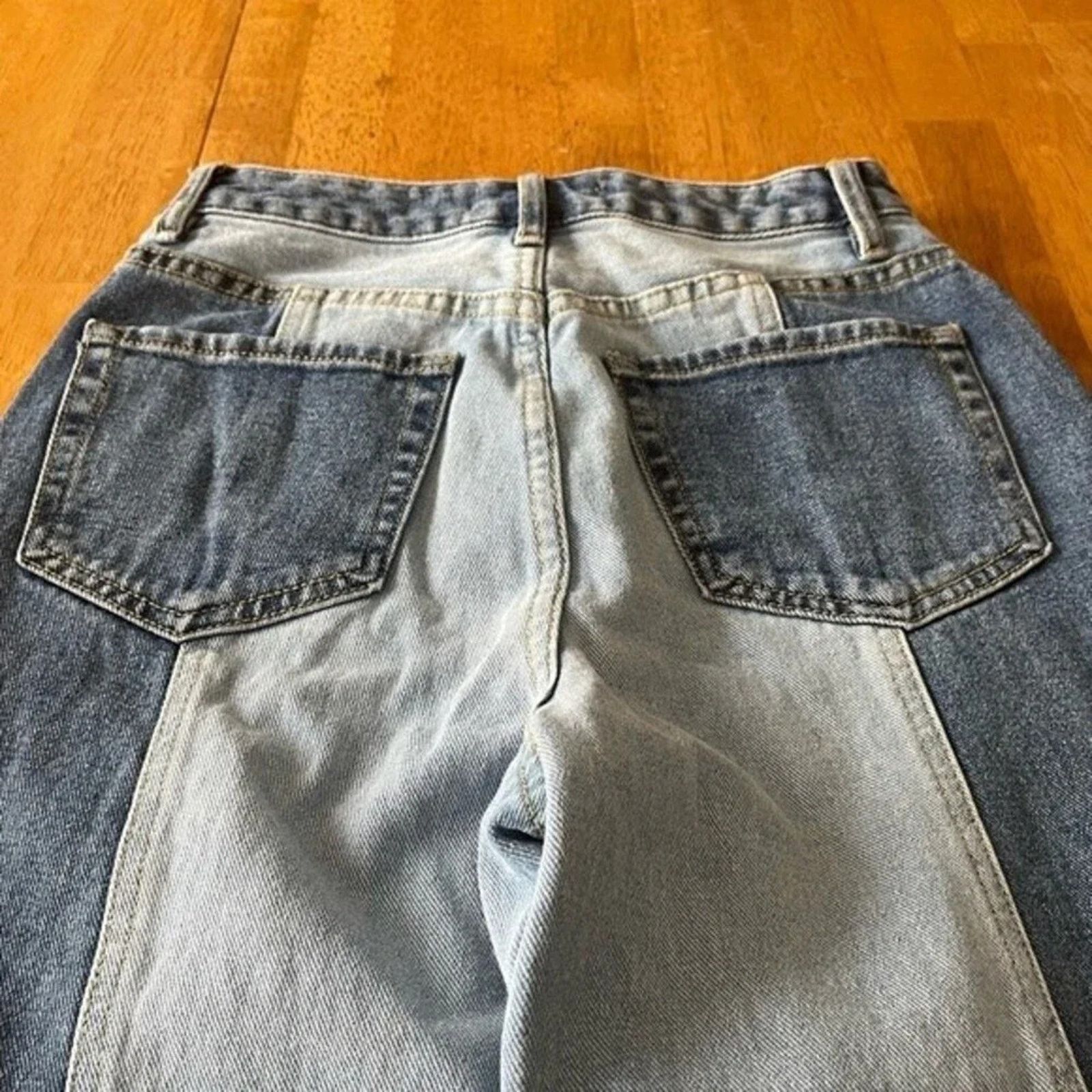 Pacsun Pacsun two tone panel high-waisted 90s Boyfriend jeans, 26. Size 26" / US 2 / IT 38 - 8 Thumbnail