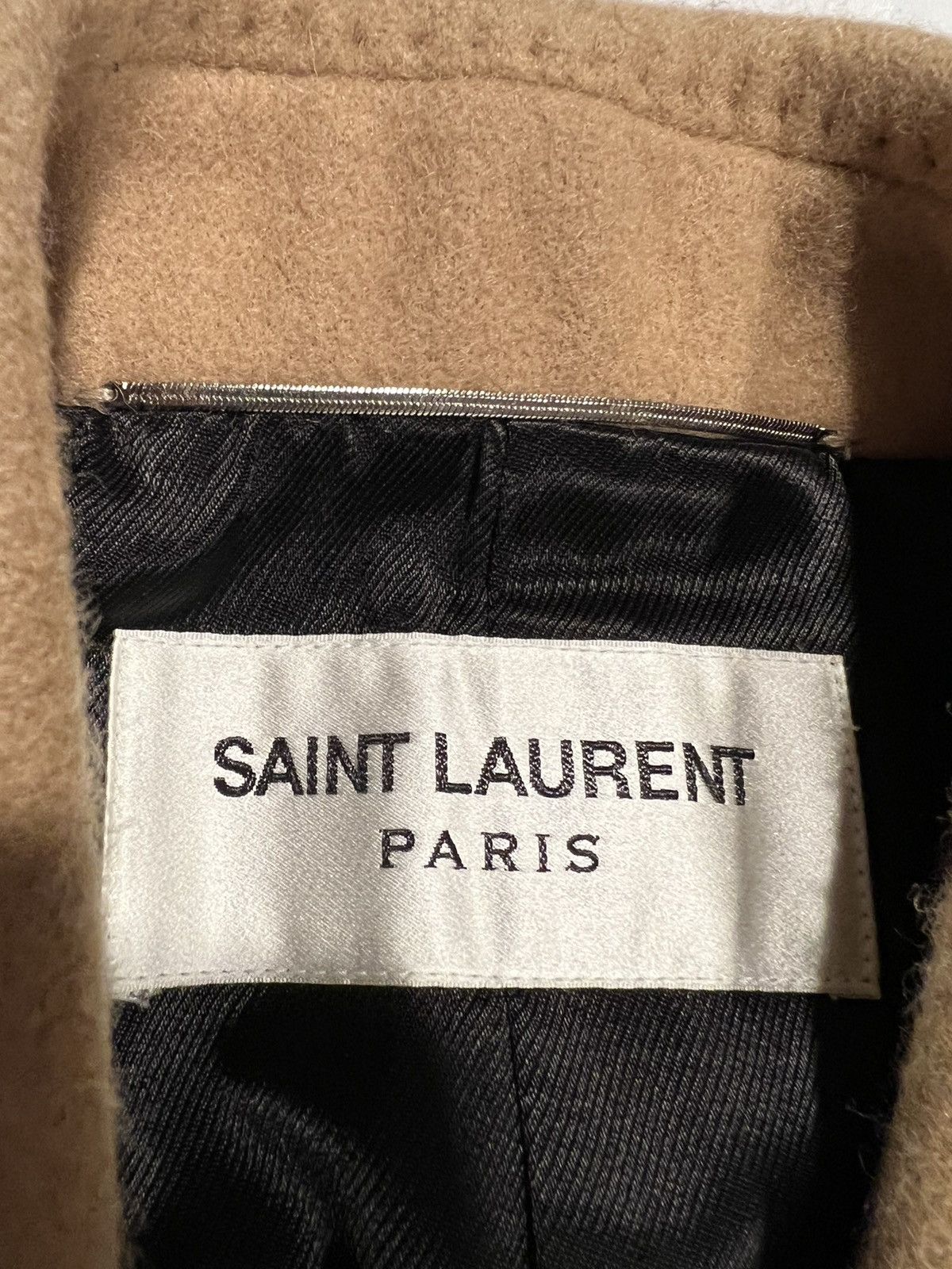 Saint Laurent Paris Saint Laurent slim fit overcoat. 52/42. $3290 Size US L / EU 52-54 / 3 - 3 Thumbnail