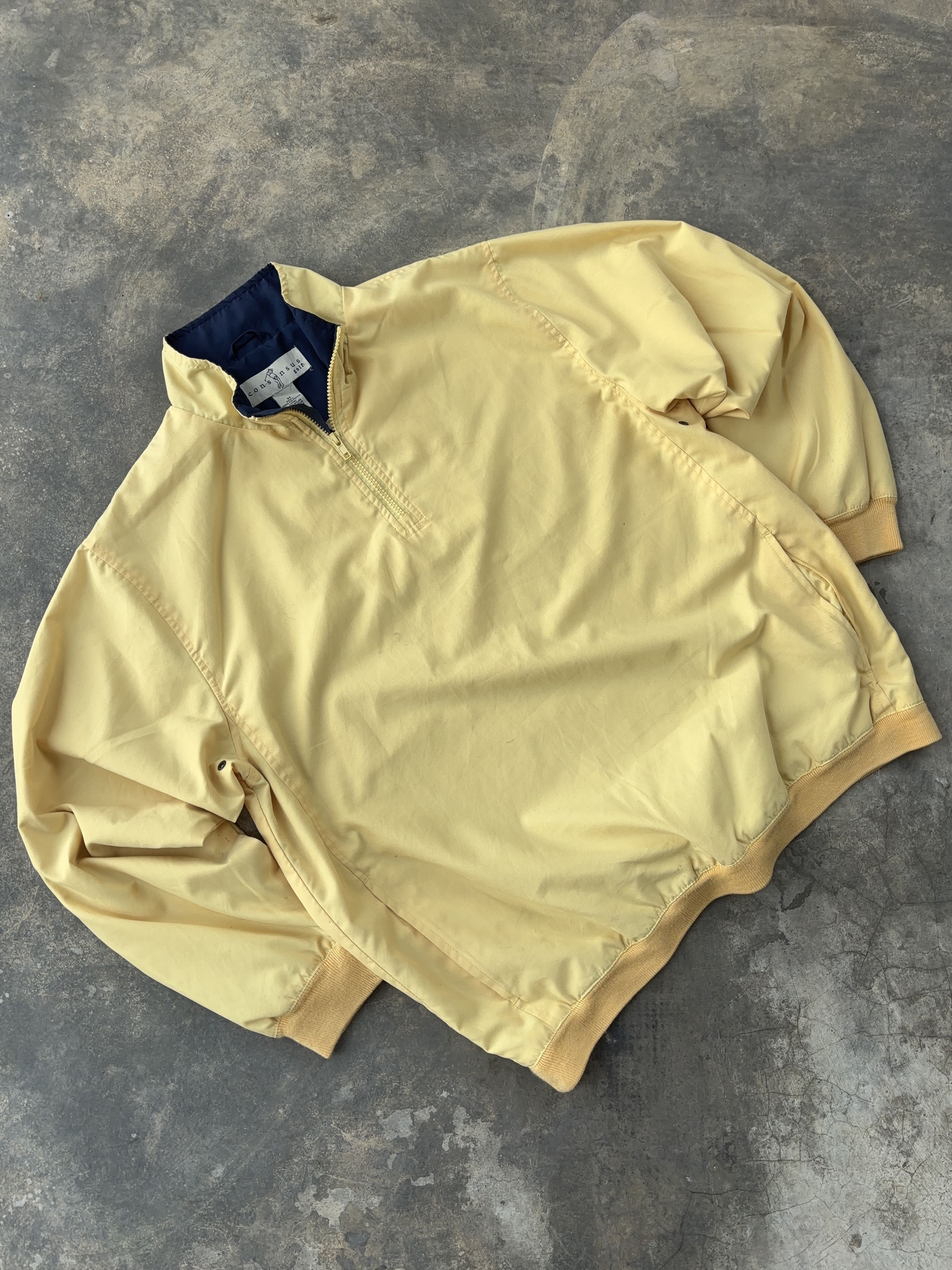 Consensus Sportswear Consensus Golf Yellow Half Zipper Jacket Size US M / EU 48-50 / 2 - 2 Thumbnail