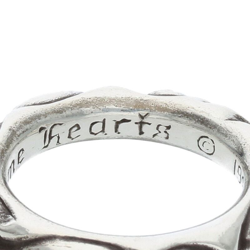 CHROME HEARTS SCROLL BAND RING silver