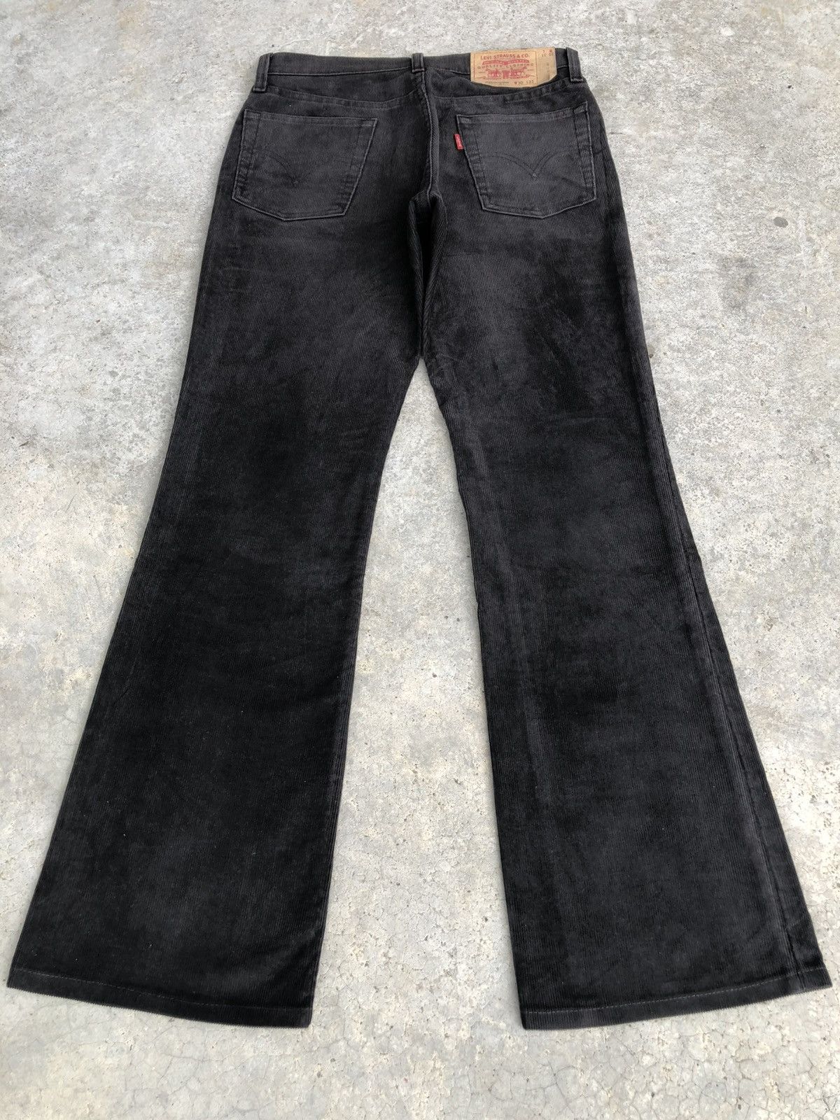If Six Was Nine Levis 517 Flared Jeans Corduroy Distressed Size US 29 - 2 Thumbnail
