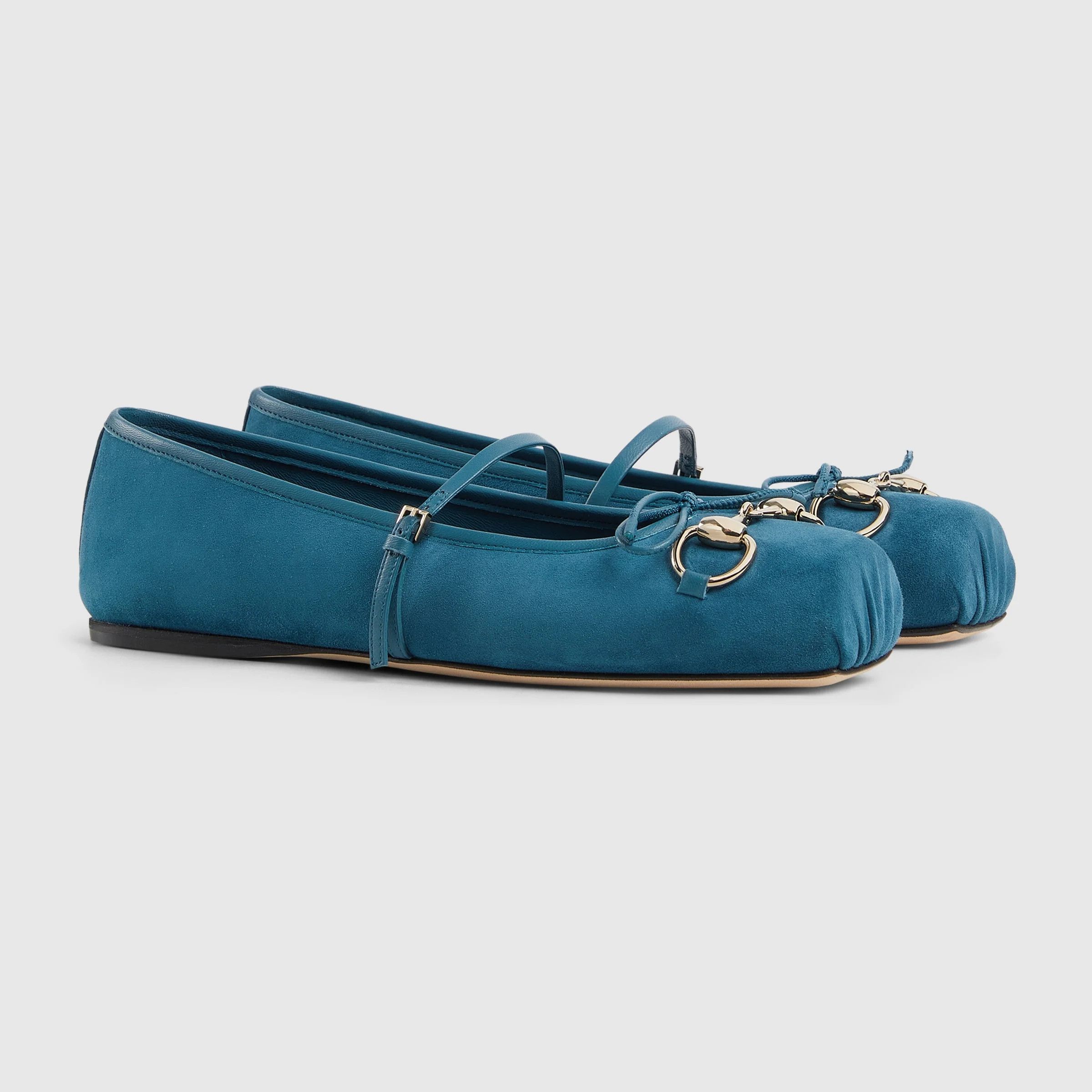 Gucci o1loc1c0326 814413 Women's Gucci Horsebit Ballet Flats Size US 8 / IT 38 - 3 Thumbnail