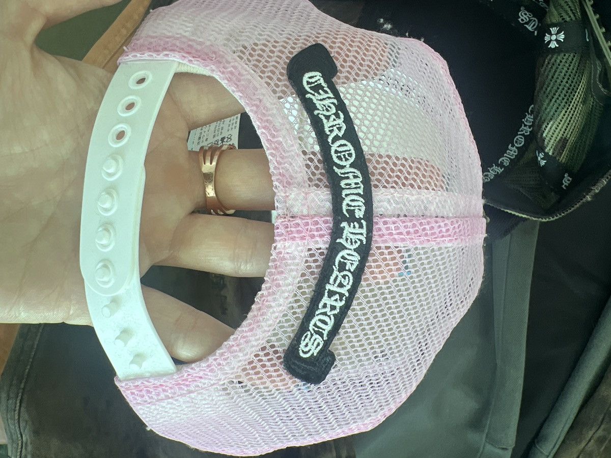 Chrome Hearts Chrome Hearts Pink and White Trucker Hat Size ONE SIZE - 8 Thumbnail