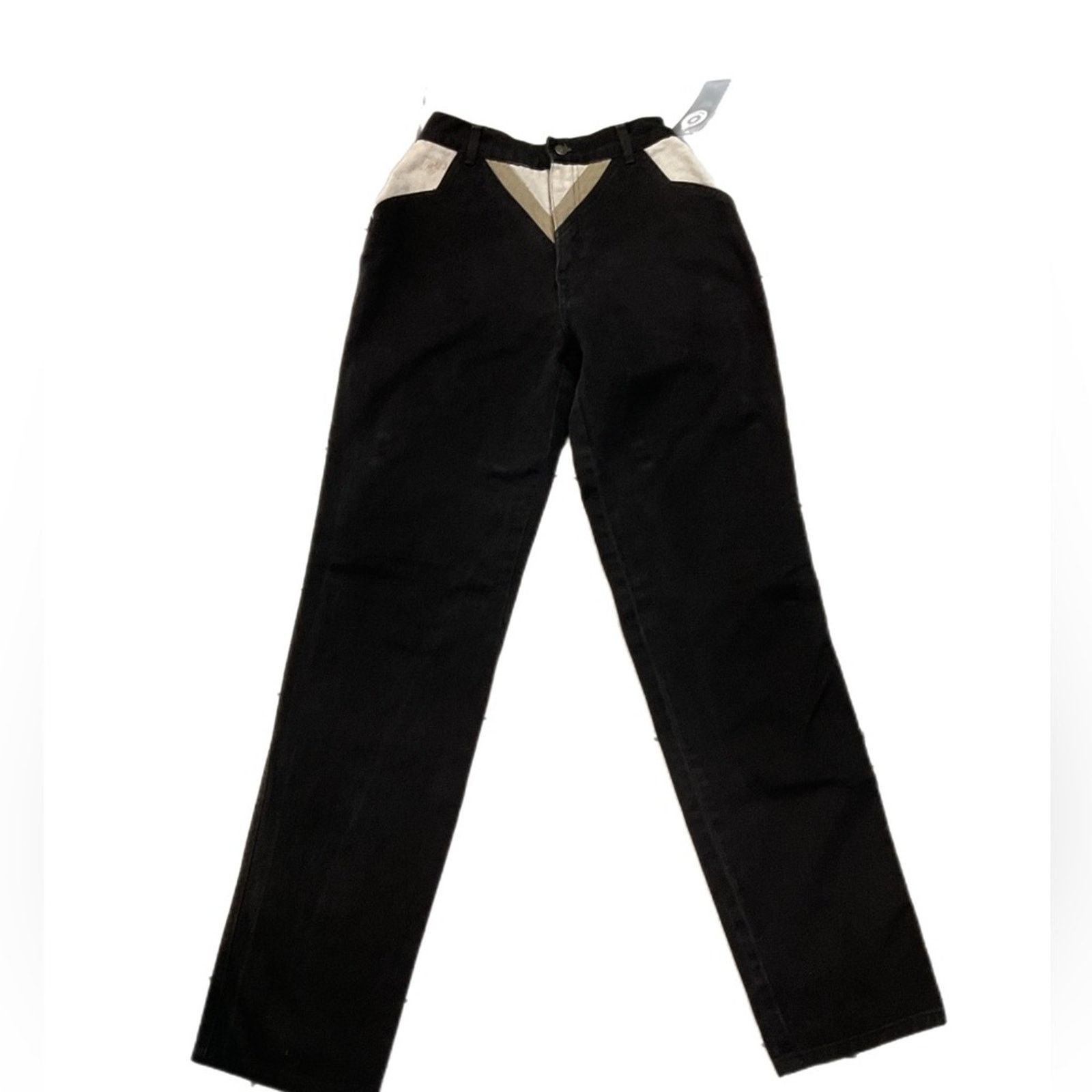 Roper Vintage 90s Roper Black denim detailed jeans Size 26" / US 2 / IT 38 - 1 Thumbnail