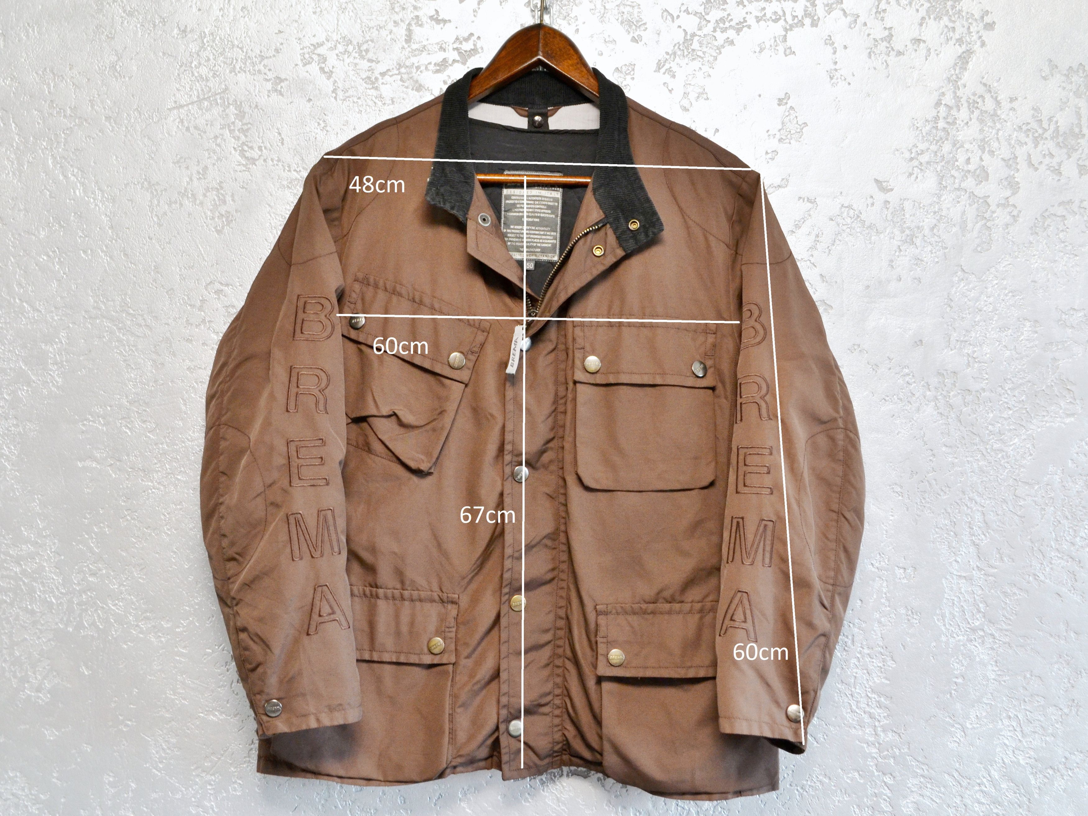 Other BREMA Italy Men’s Lightweight Motorcycle Jacket Brown Size US XL / EU 56 / 4 - 2 Thumbnail