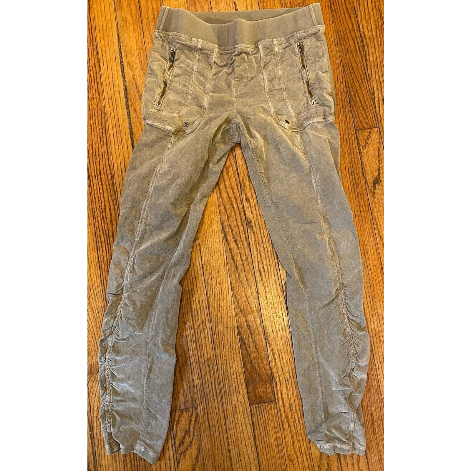 Other Wearable Pants Women’s XS Zipper Synched Beige Size 25" / US 0 / IT 36 - 2 Thumbnail
