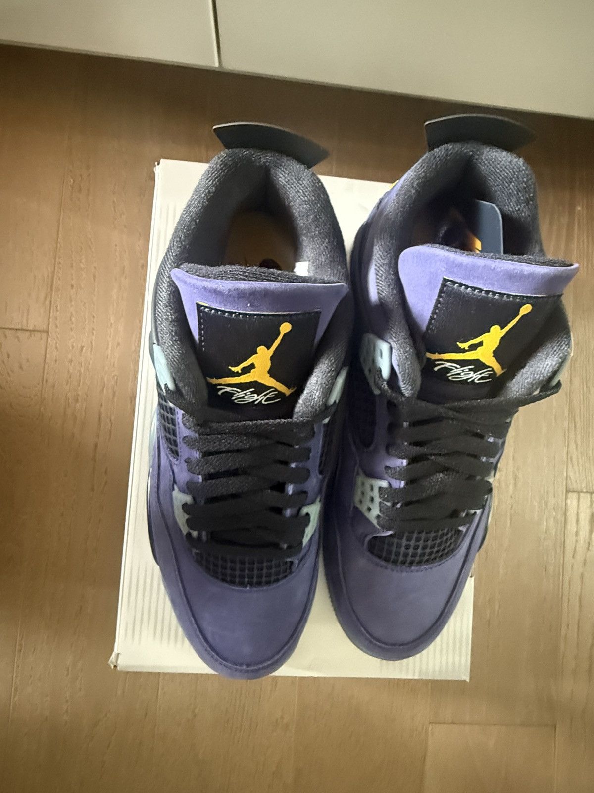 Jordan Brand Nike Air Jordan 4 Lakeshow Lakers FV5029-500 Men's Size 9 Size US 9 / EU 42 - 6 Thumbnail