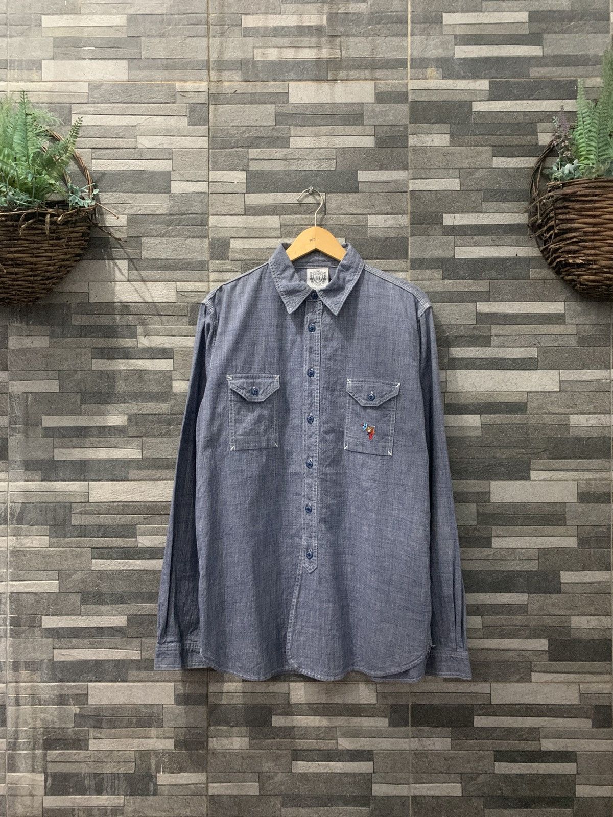 Billionaire Boys Club Vintage Billionaire Boys Club " Rayguns " Chambray Shirt Size US L / EU 52-54 / 3 - 2 Thumbnail