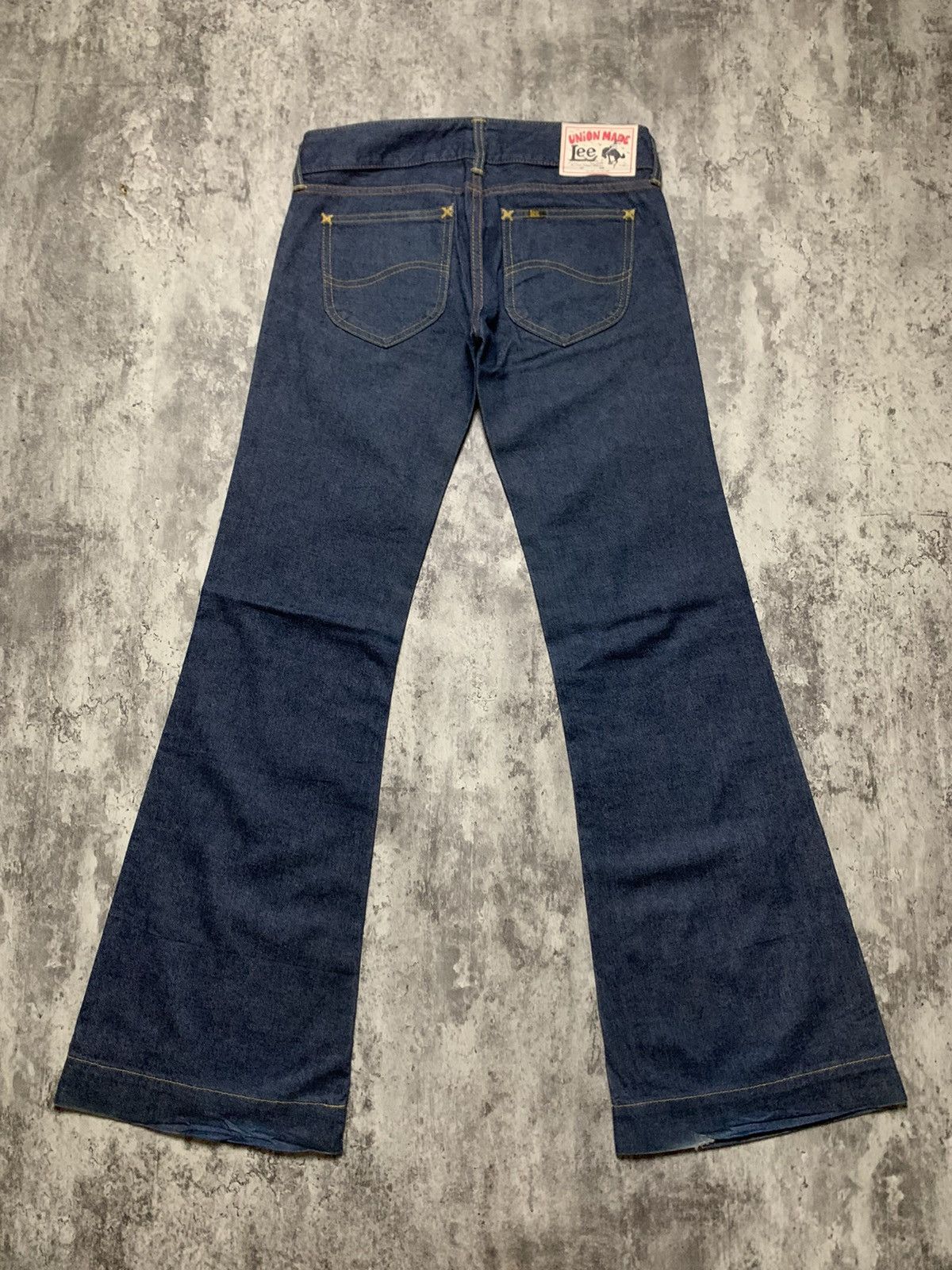 Hysteric Glamour Y2K Lee x Sly Japanese Super Flare Deep Indigo Raw Denim Size 26" / US 2 / IT 38 - 3 Thumbnail