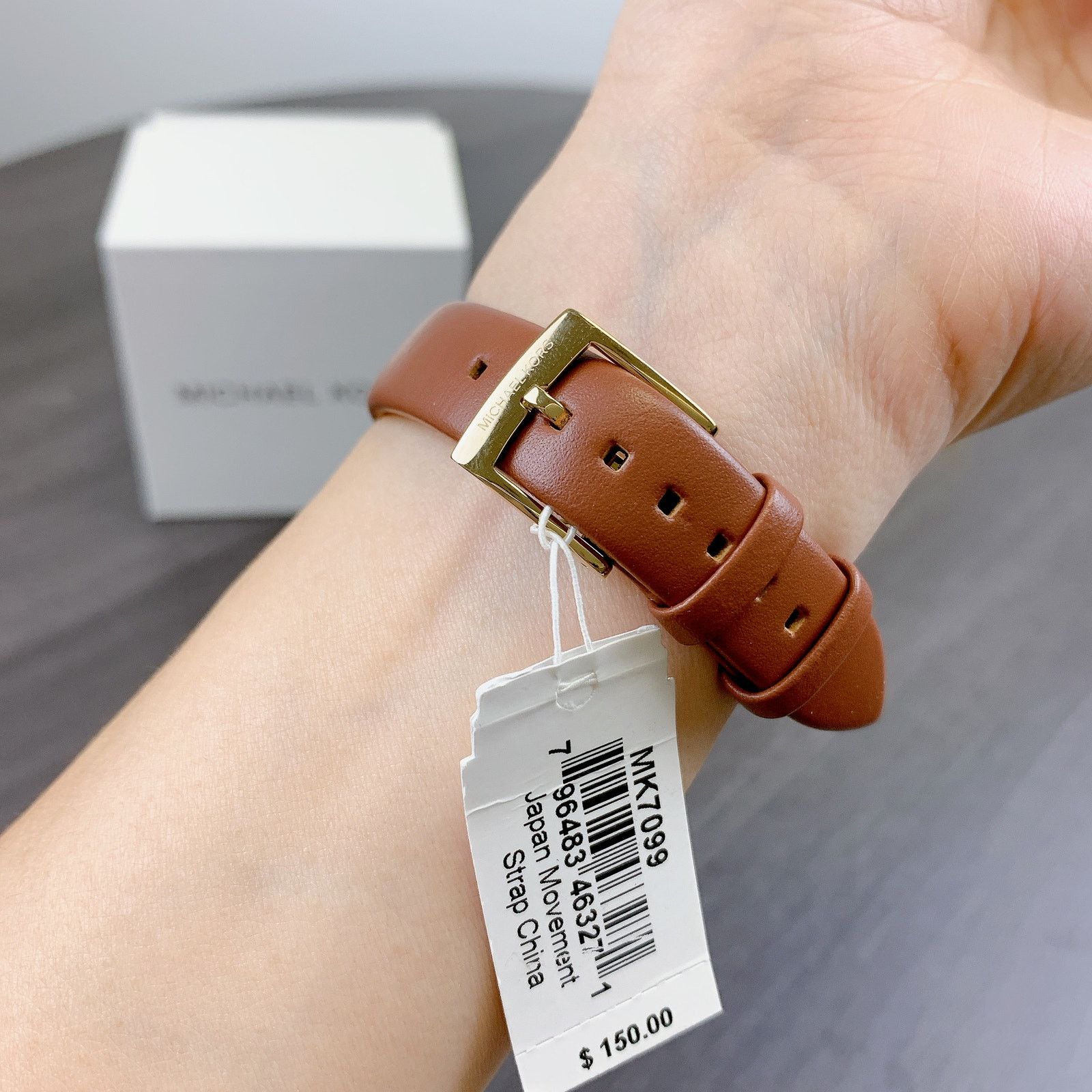 Michael Kors (IN)MICHAEL KORS MK7099 JAYNE BROWN GOLD LEATHER WATCH Size ONE SIZE - 3 Thumbnail