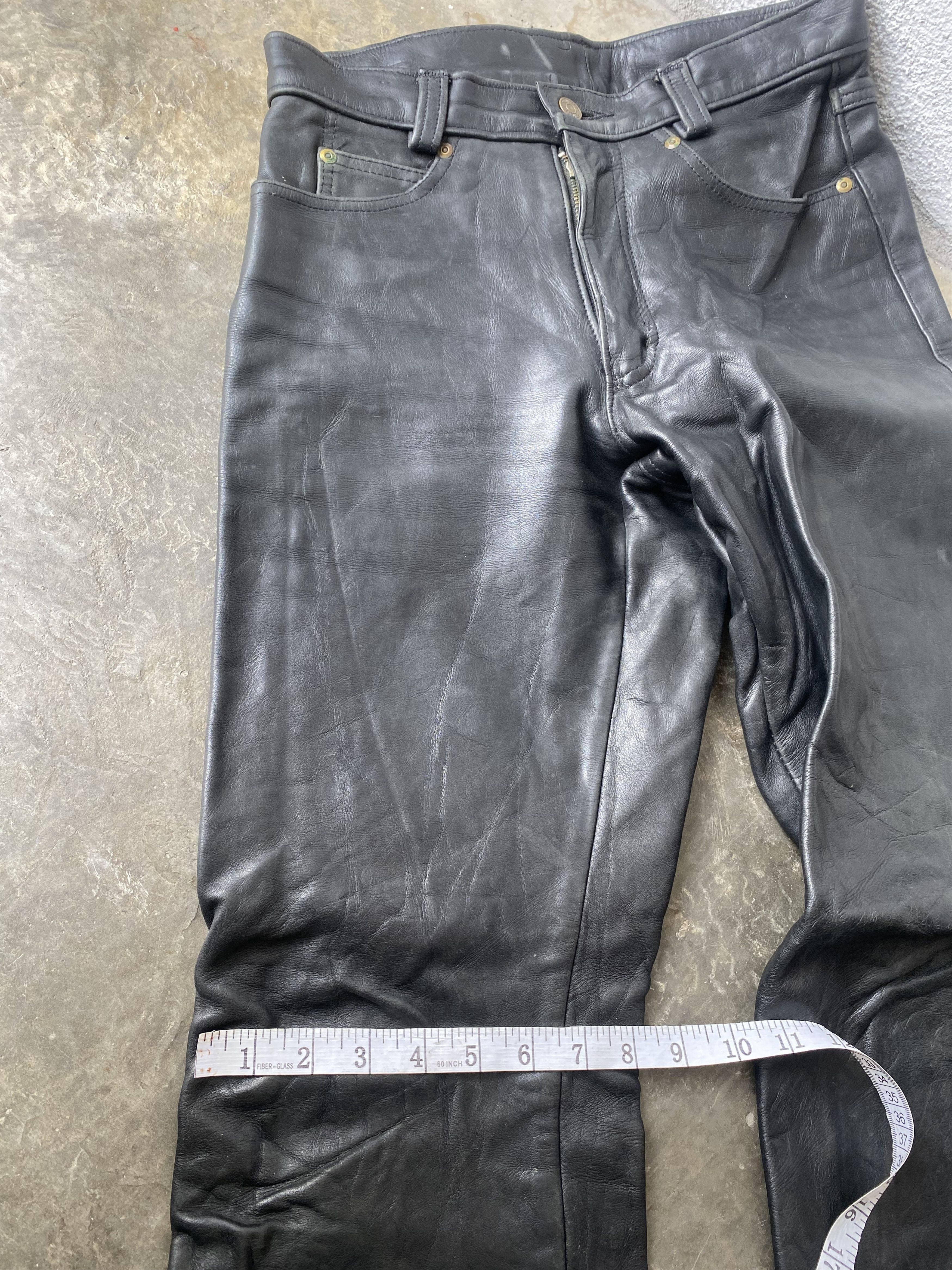 Genuine Leather × Schott × Vintage Authentic Vintage Schott Perfecto Racer Leather Pants Size US 30 / EU 46 - 15 Thumbnail