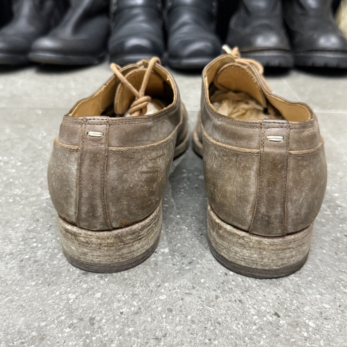 Leather × Maison Margiela maison margiela mold effect leather oxford Size US 8.5 / EU 41-42 - 12 Thumbnail