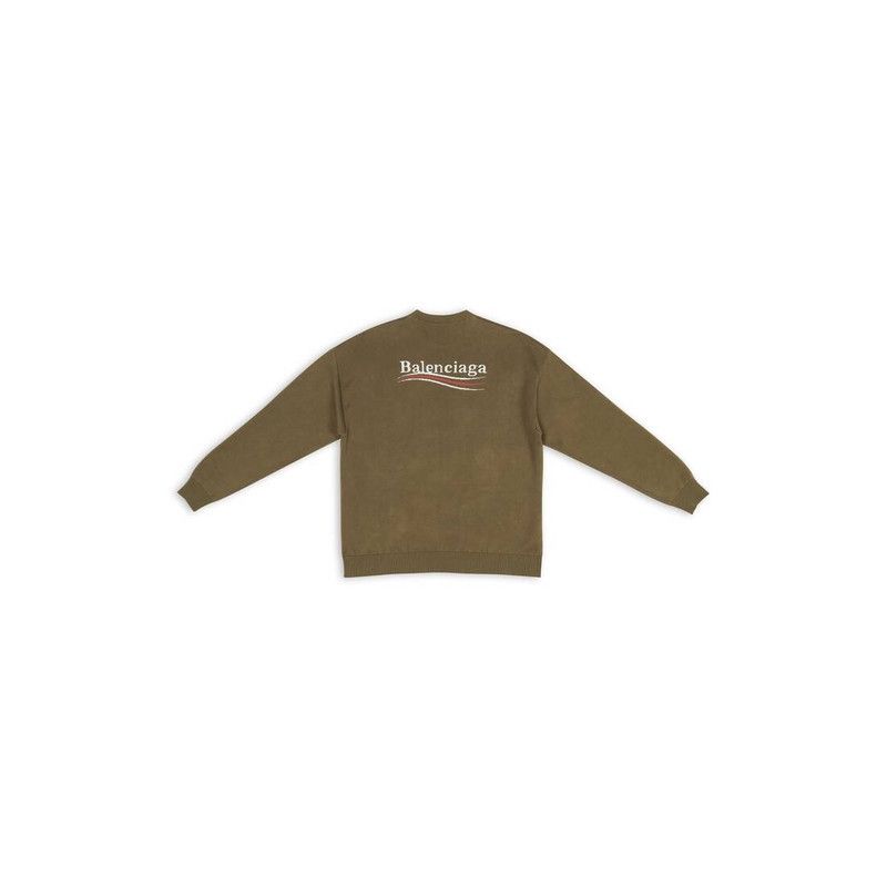 o1tr1nto0126 Political Campaign Sweater in Brown