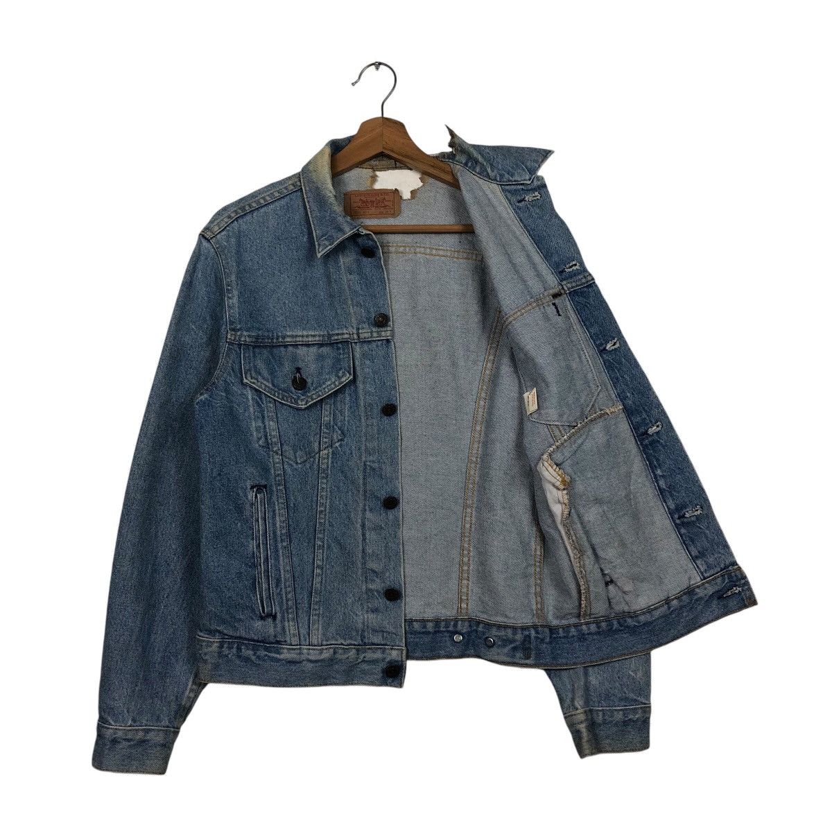 Levi's 📌Vintage Trucker Denim Jacket Distressed Levi's Made in Usa Size US M / EU 48-50 / 2 - 12 Thumbnail