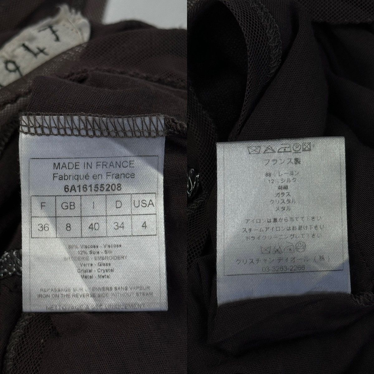 Designer × Dior × Vintage CHRISTIAN DIOR Boutique John Galliano Vintage Top T-Shirt Size M / US 6-8 / IT 42-44 - 18 Thumbnail