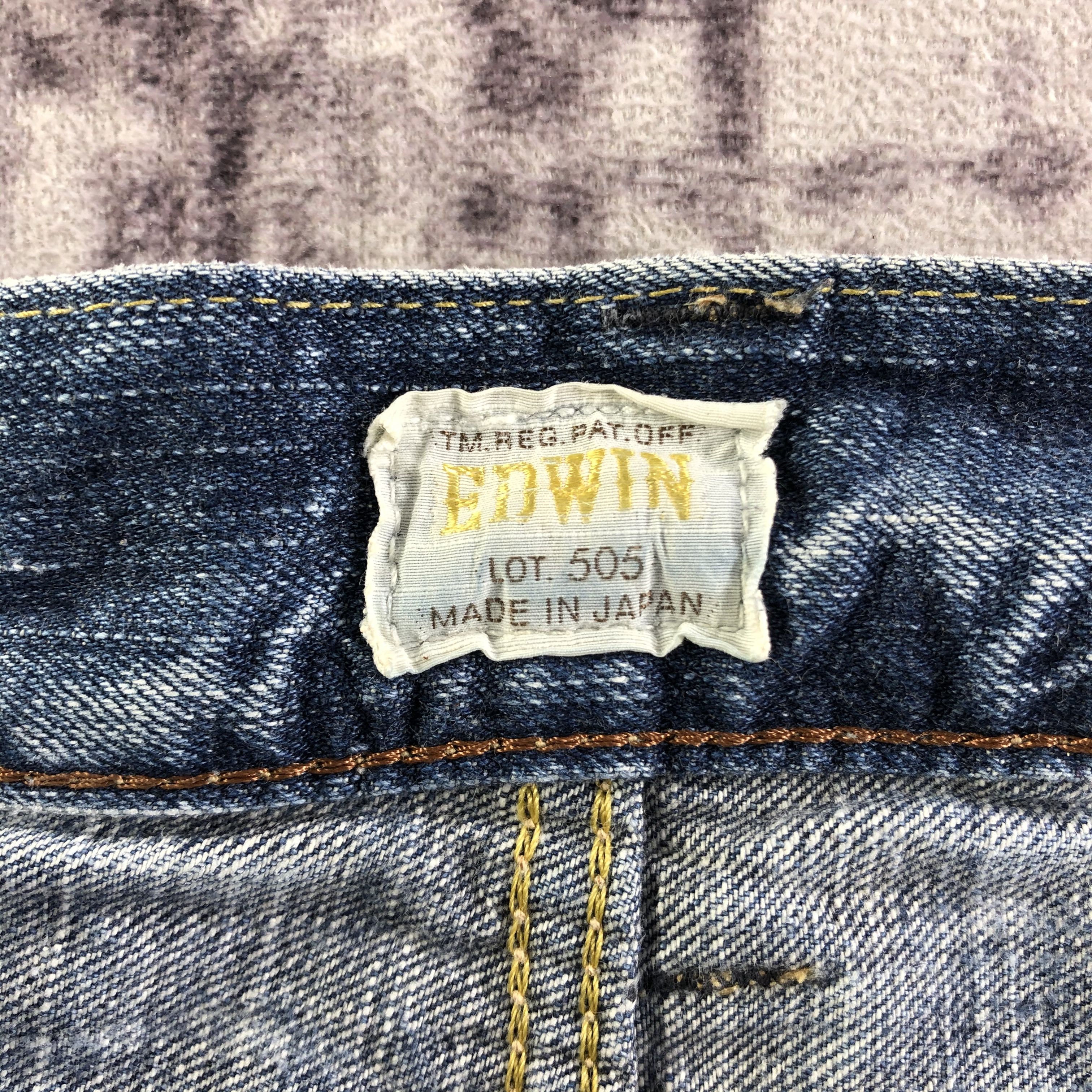 Edwin Vintage Blue Wash Edwin 505 Selvedge Jeans-JM3677 Size US 34 / EU 50 - 9 Thumbnail