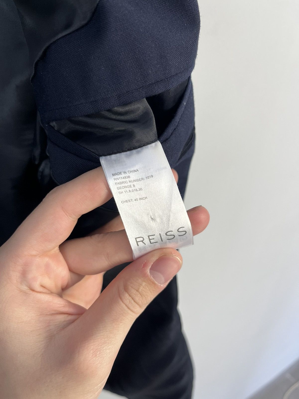 Reiss Reiss George B Luxury Classic Wool Blazer Jacket Size 40R - 9 Thumbnail