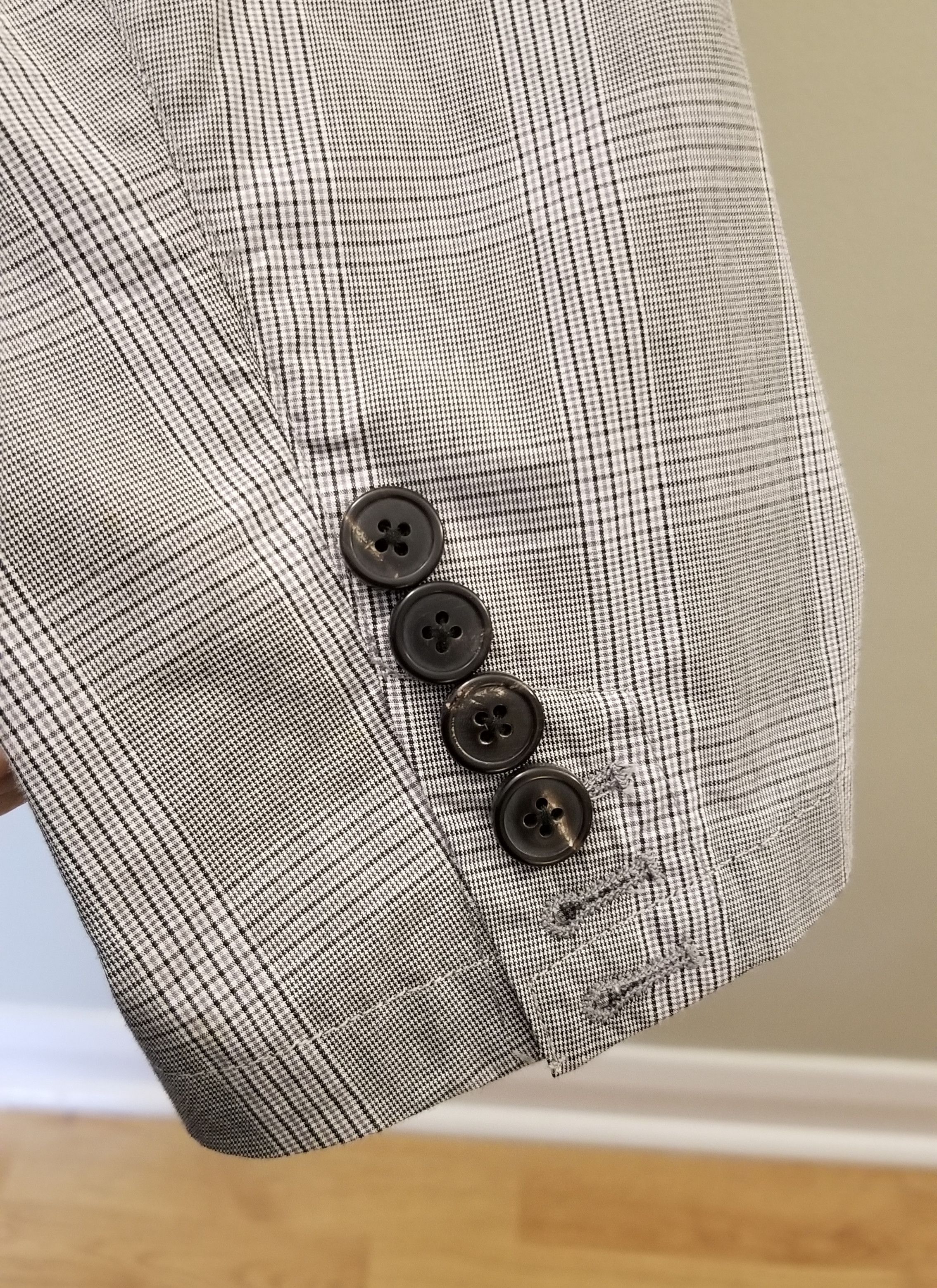 Dries Van Noten Dries Van Noten Gray Check Blazer Size 38R - 7 Thumbnail